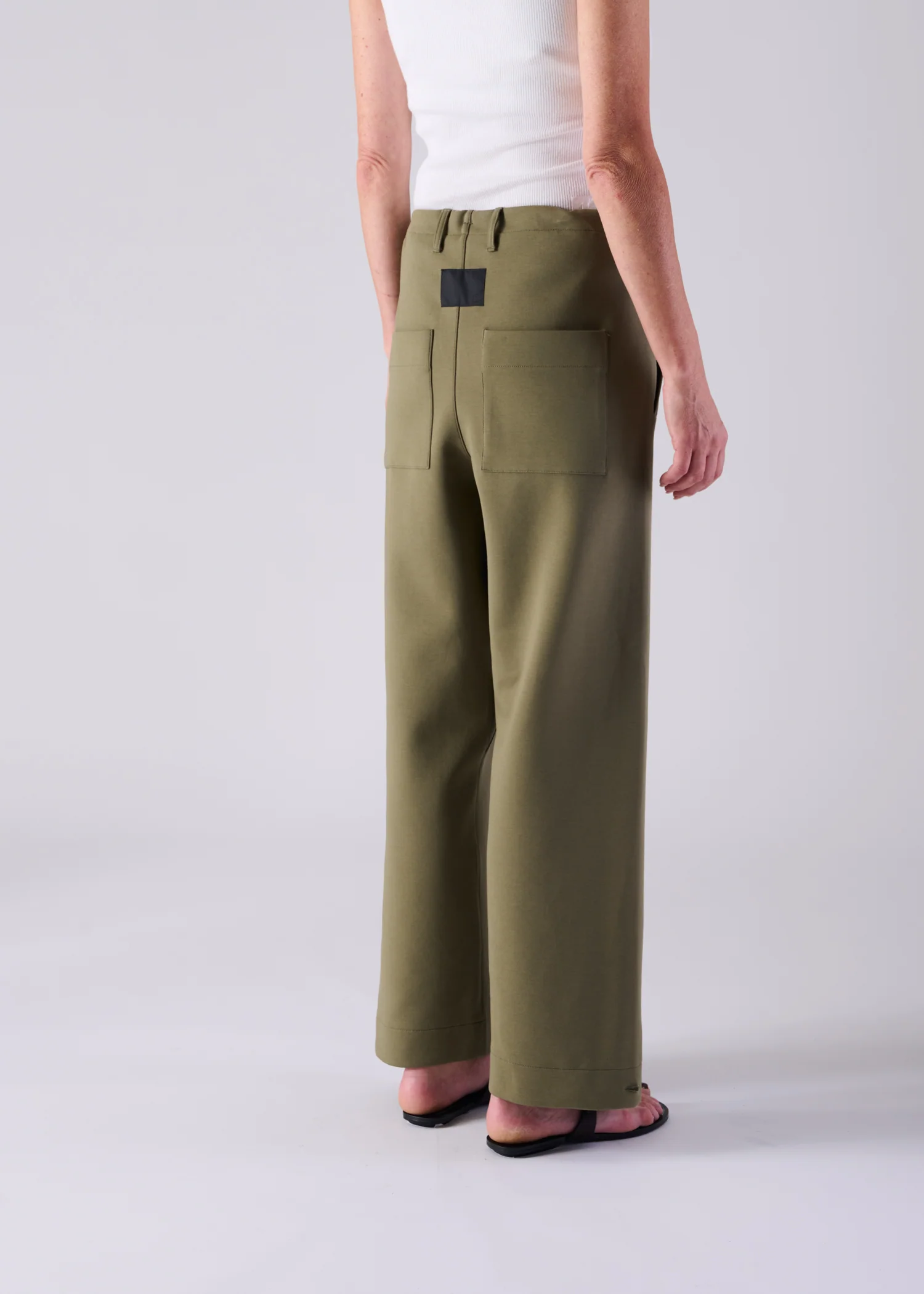 44 LANA TROUSERS / AIRY COTTON DOUBLE JERSEY - C14 - Image 19