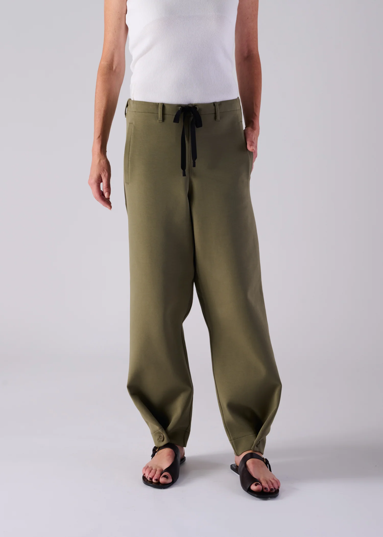 44 LANA TROUSERS / AIRY COTTON DOUBLE JERSEY - C14 - Image 20