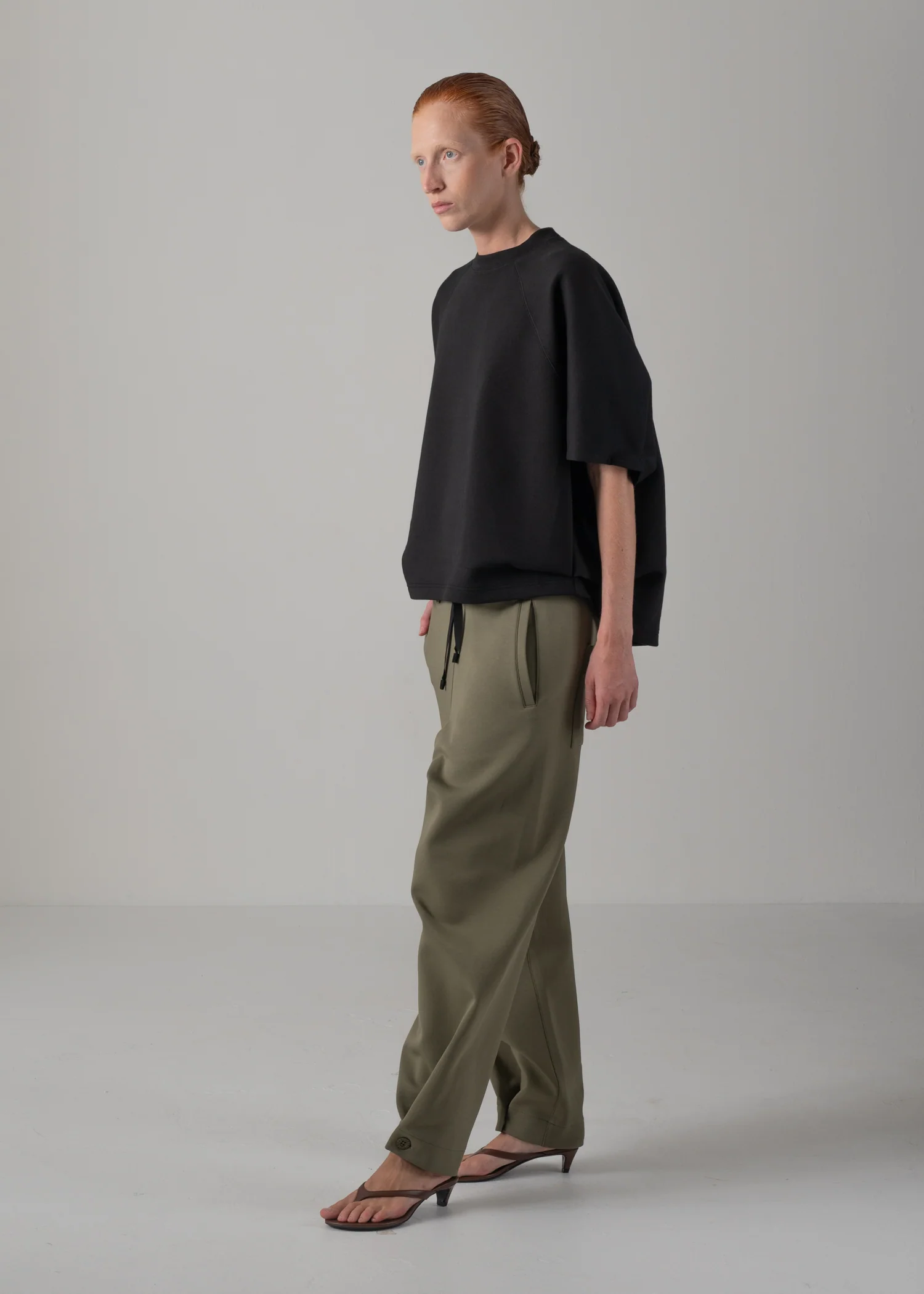 44 LANA TROUSERS / AIRY COTTON DOUBLE JERSEY - C14 - Image 22