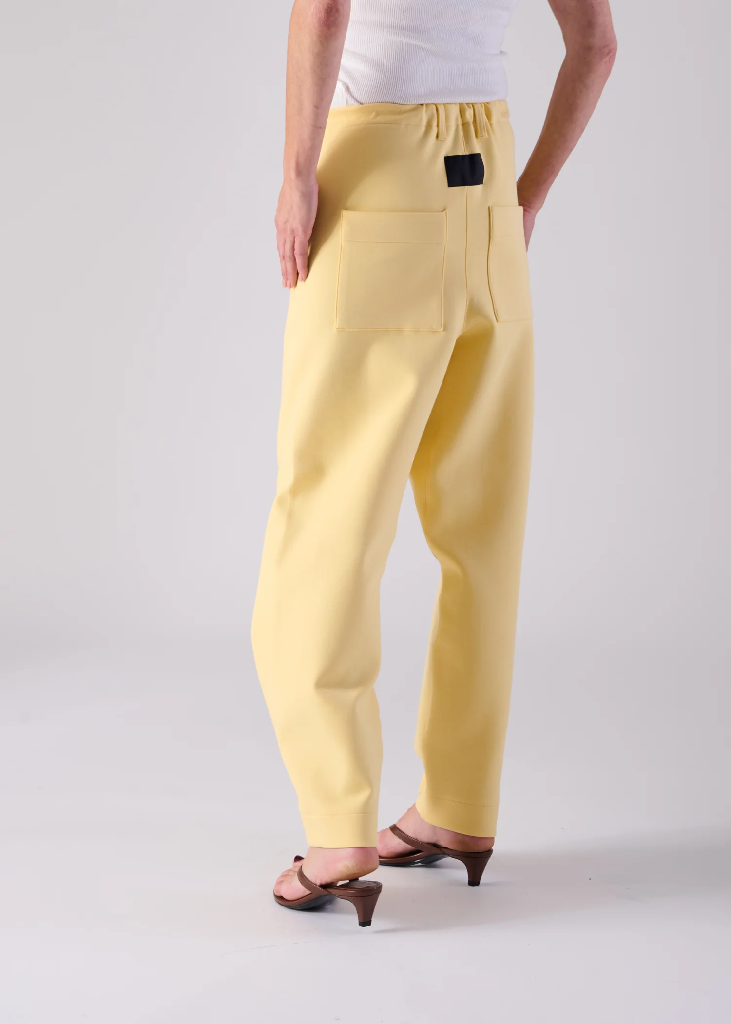 44 LANA TROUSERS / AIRY COTTON DOUBLE JERSEY - C14 - Image 5