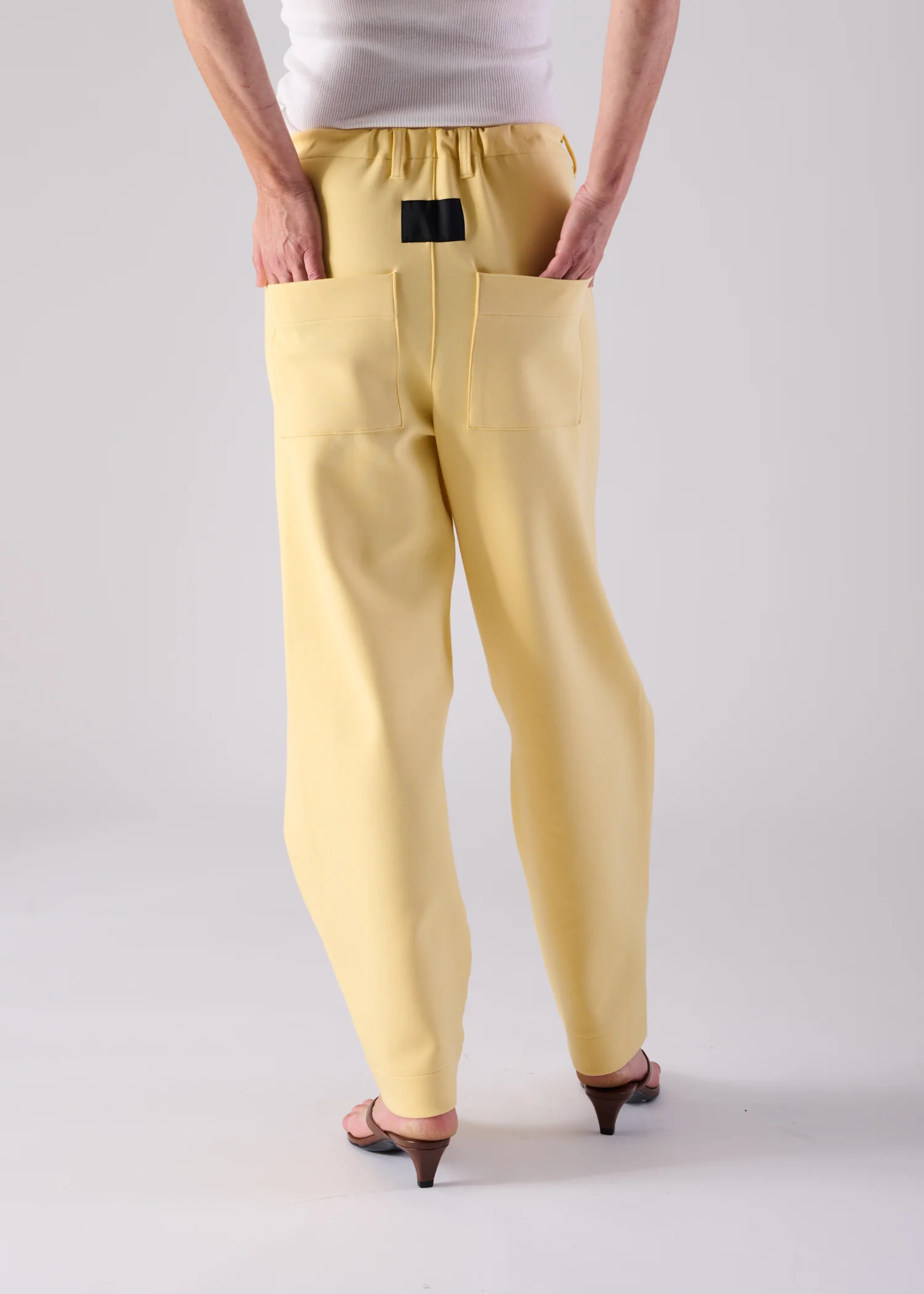 44 LANA TROUSERS / AIRY COTTON DOUBLE JERSEY - C14 - Image 6