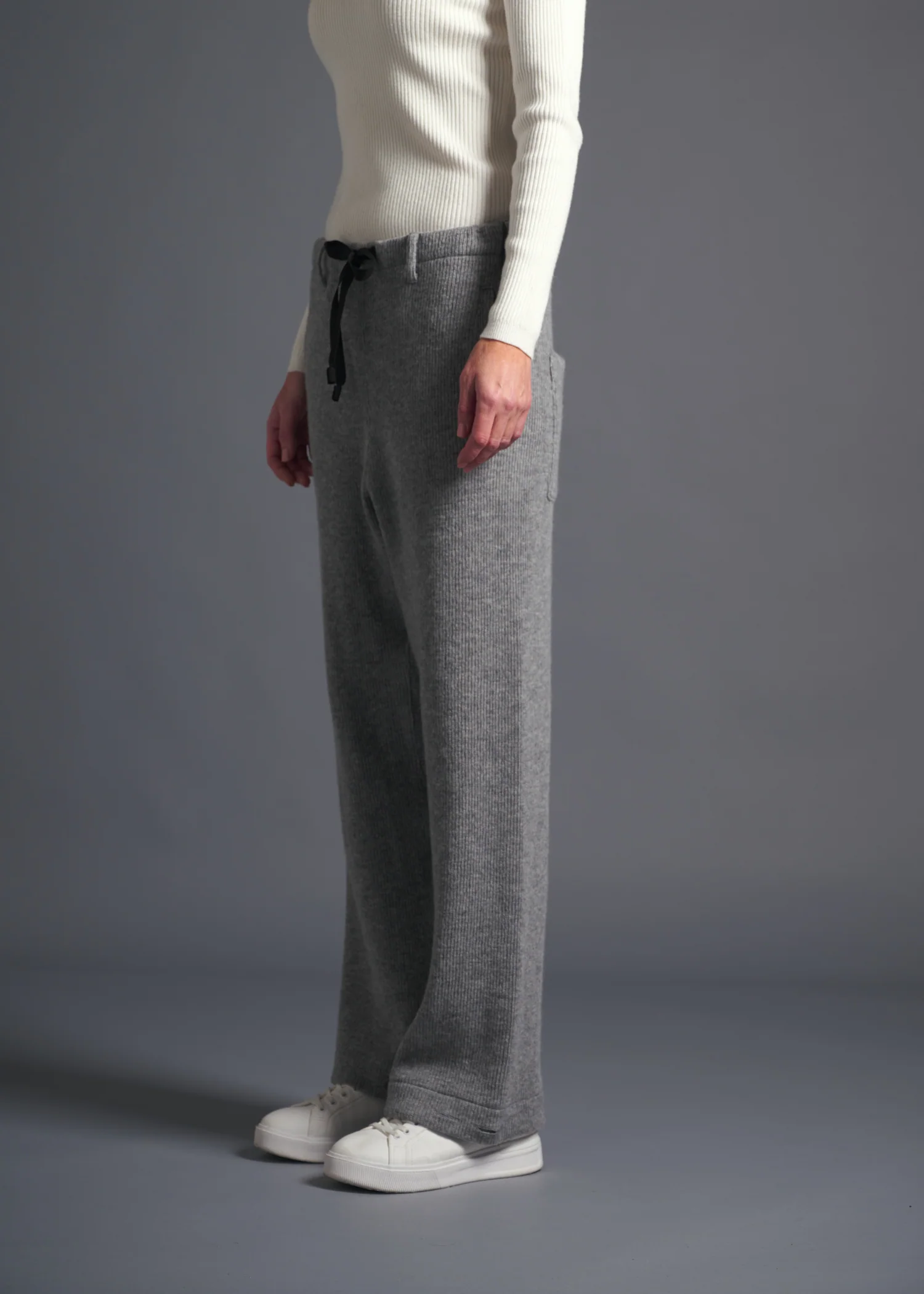 50 LANA TROUSERS / CHUNKY RIB JERSEY - C13 - Image 10