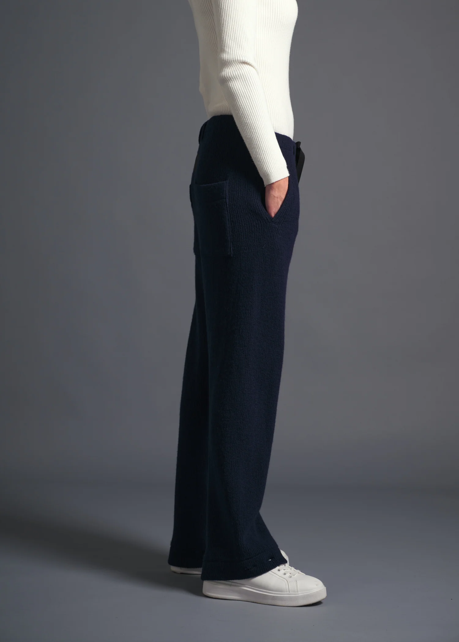 50 LANA TROUSERS / CHUNKY RIB JERSEY - C13 - Image 6