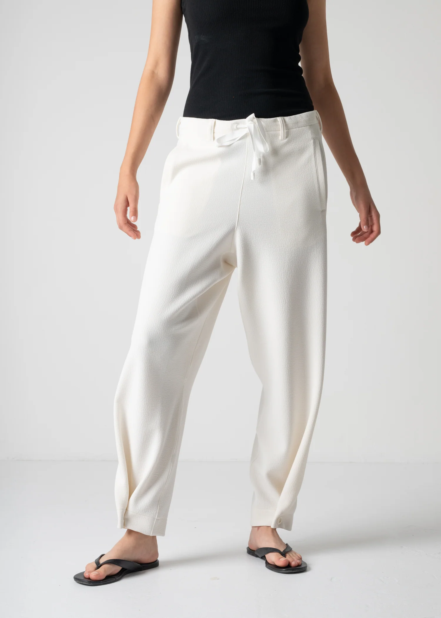 45 LANA TROUSERS / WRINKLE JERSEY - C12 - Image 10