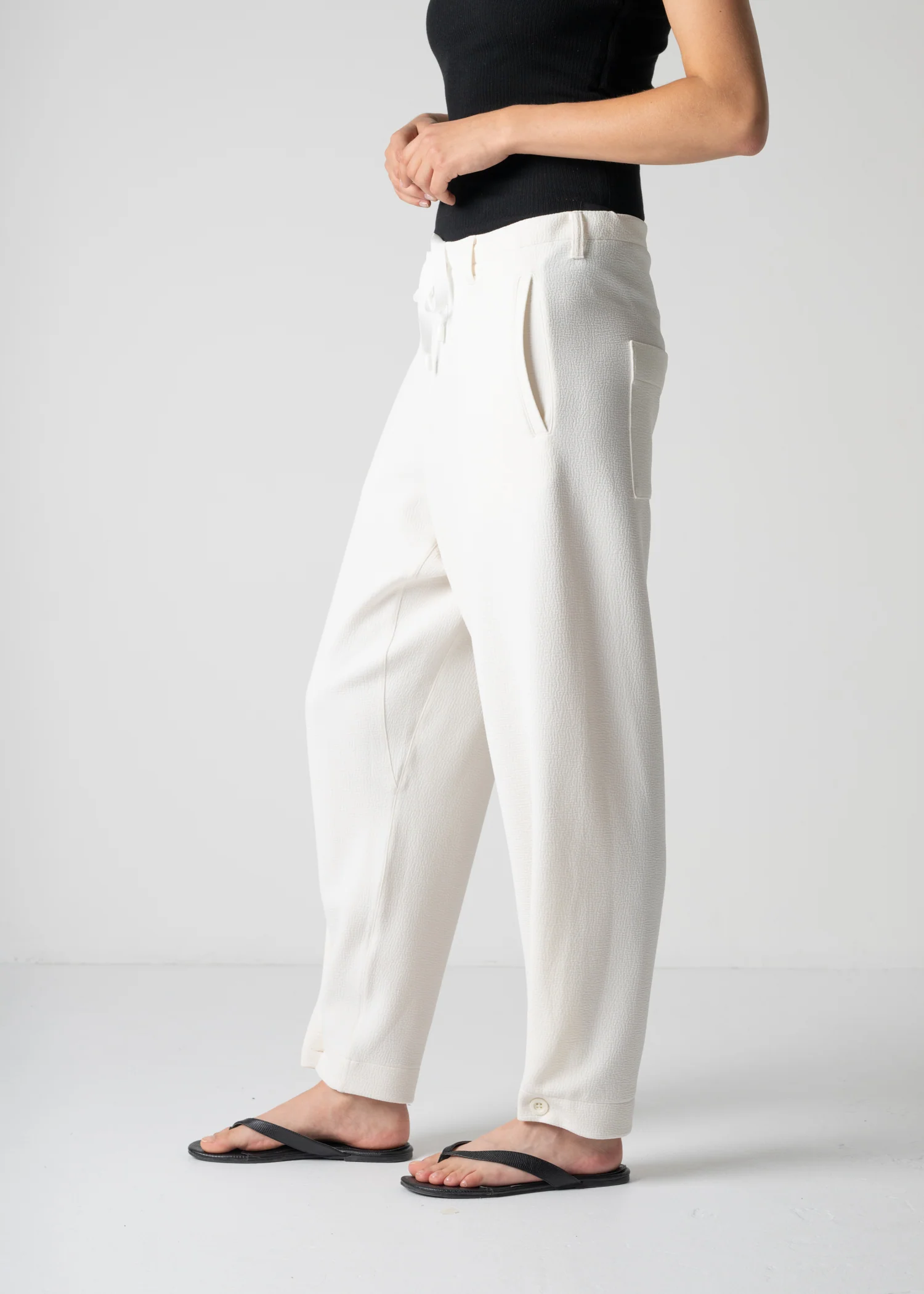 45 LANA TROUSERS / WRINKLE JERSEY - C12 - Image 11