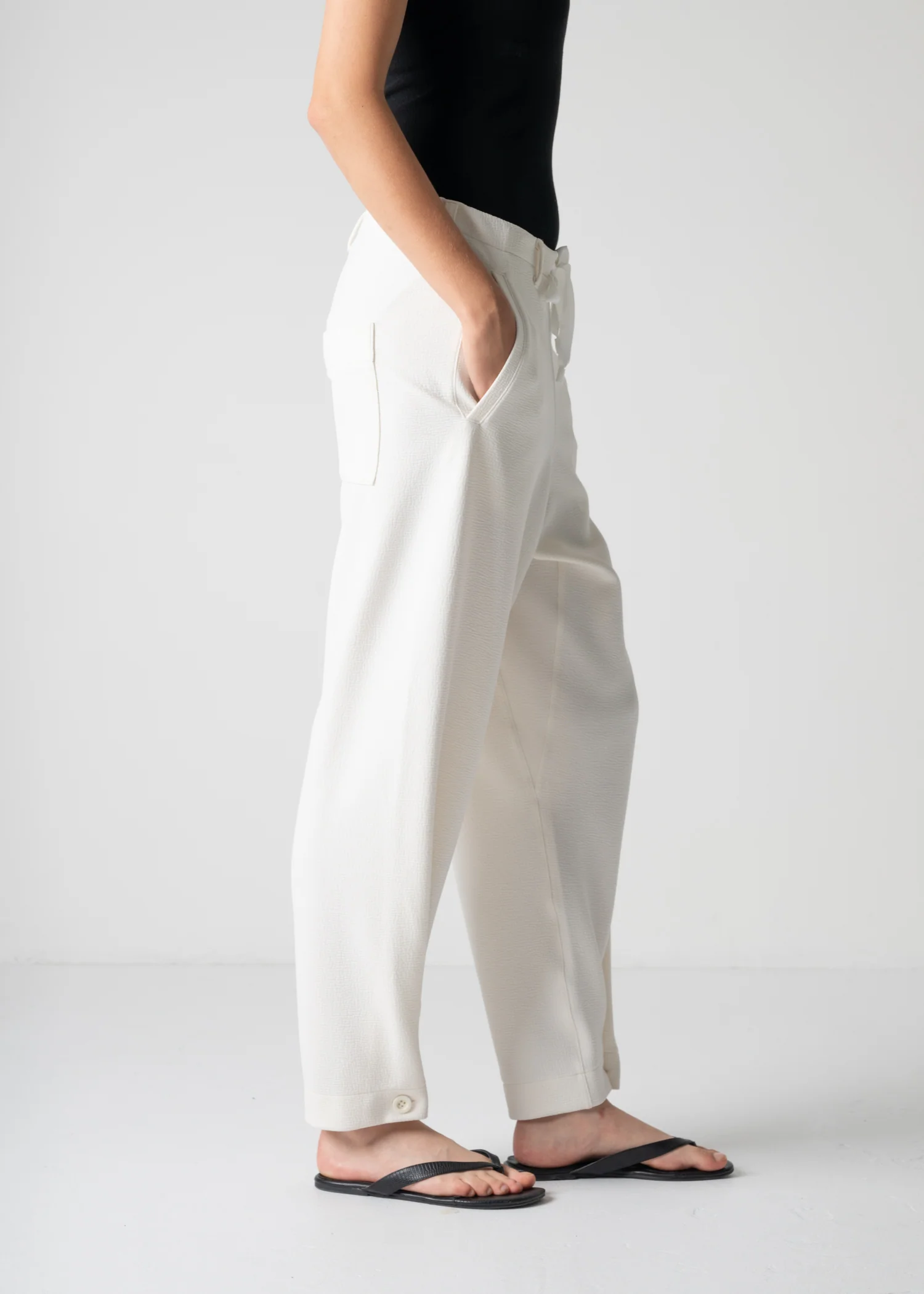 45 LANA TROUSERS / WRINKLE JERSEY - C12 - Image 12