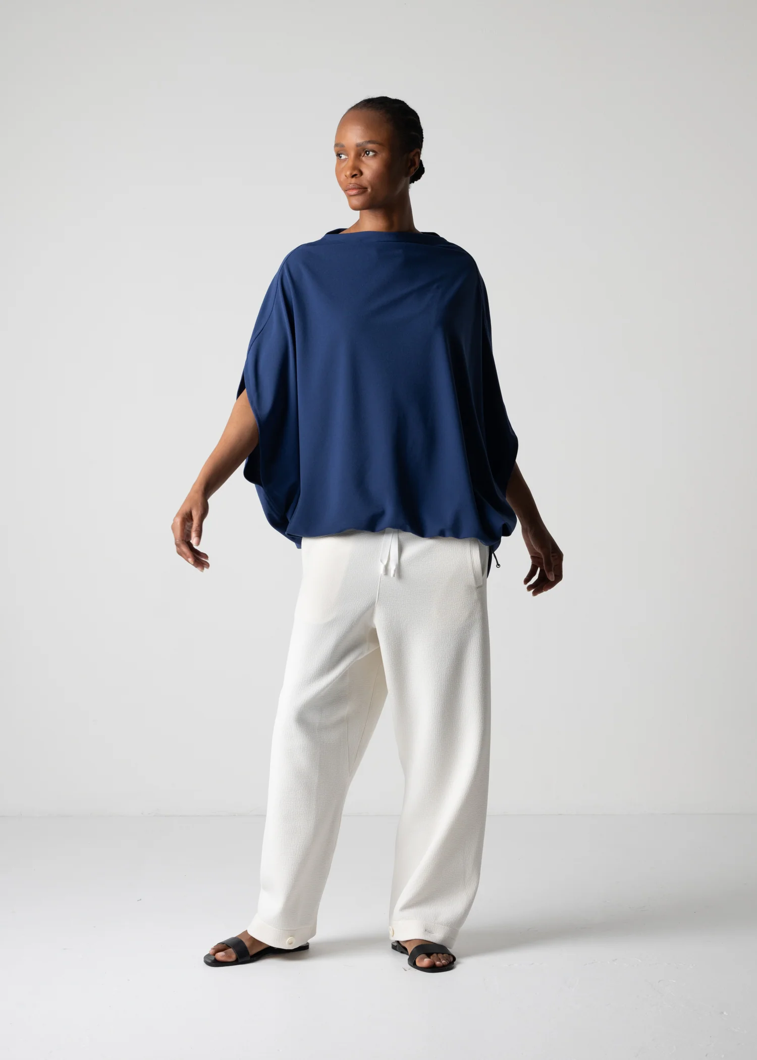 45 LANA TROUSERS / WRINKLE JERSEY - C12 - Image 2