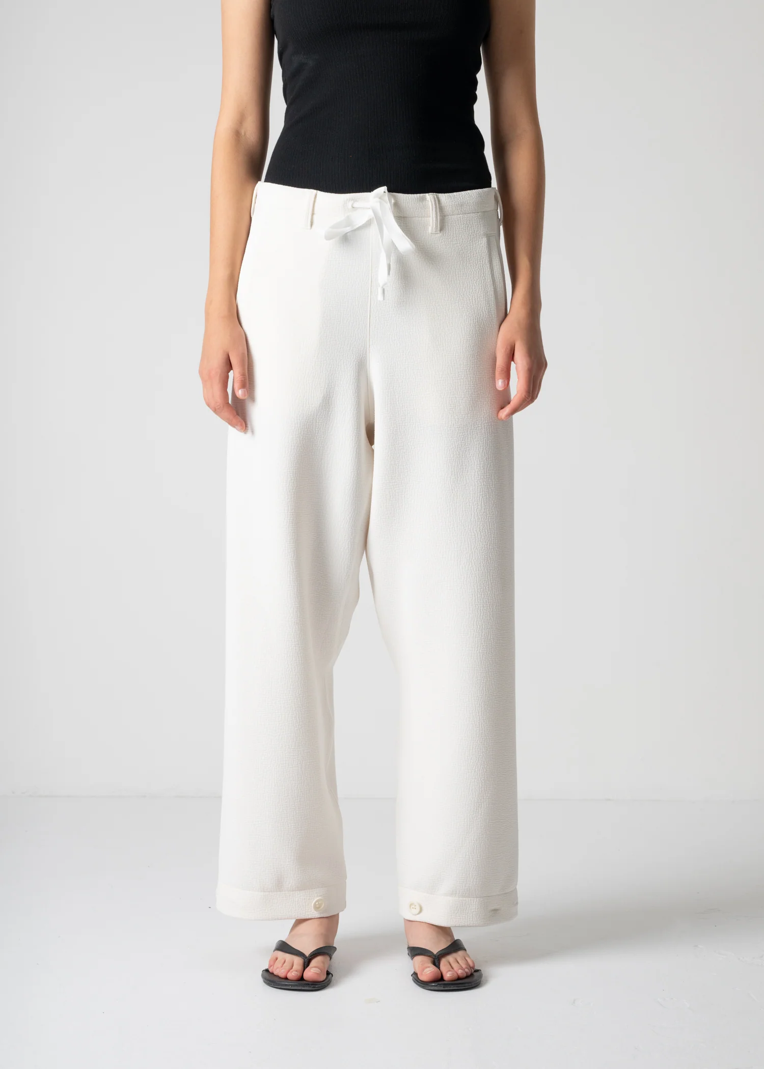 45 LANA TROUSERS / WRINKLE JERSEY - C12 - Image 3
