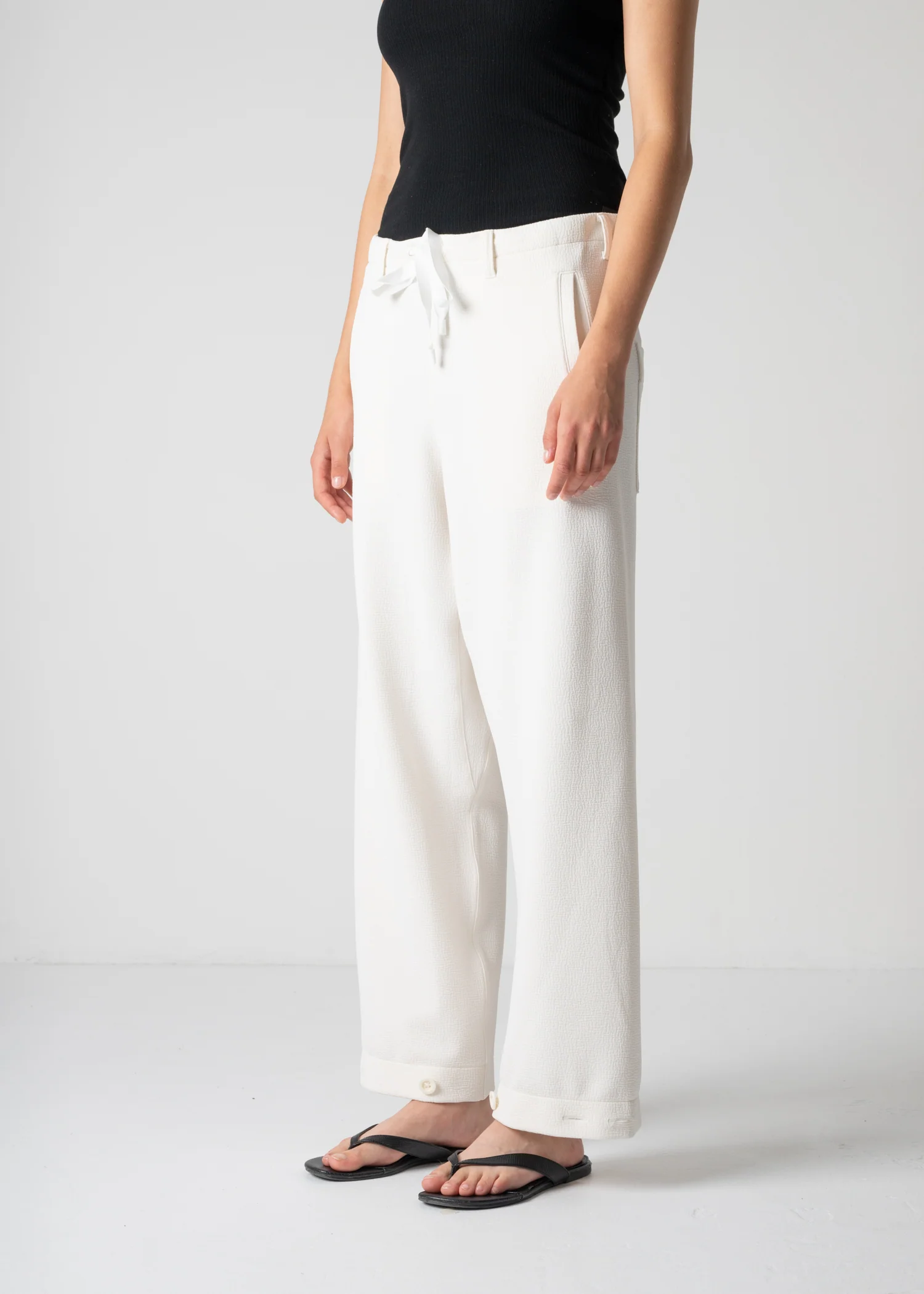 45 LANA TROUSERS / WRINKLE JERSEY - C12 - Image 4