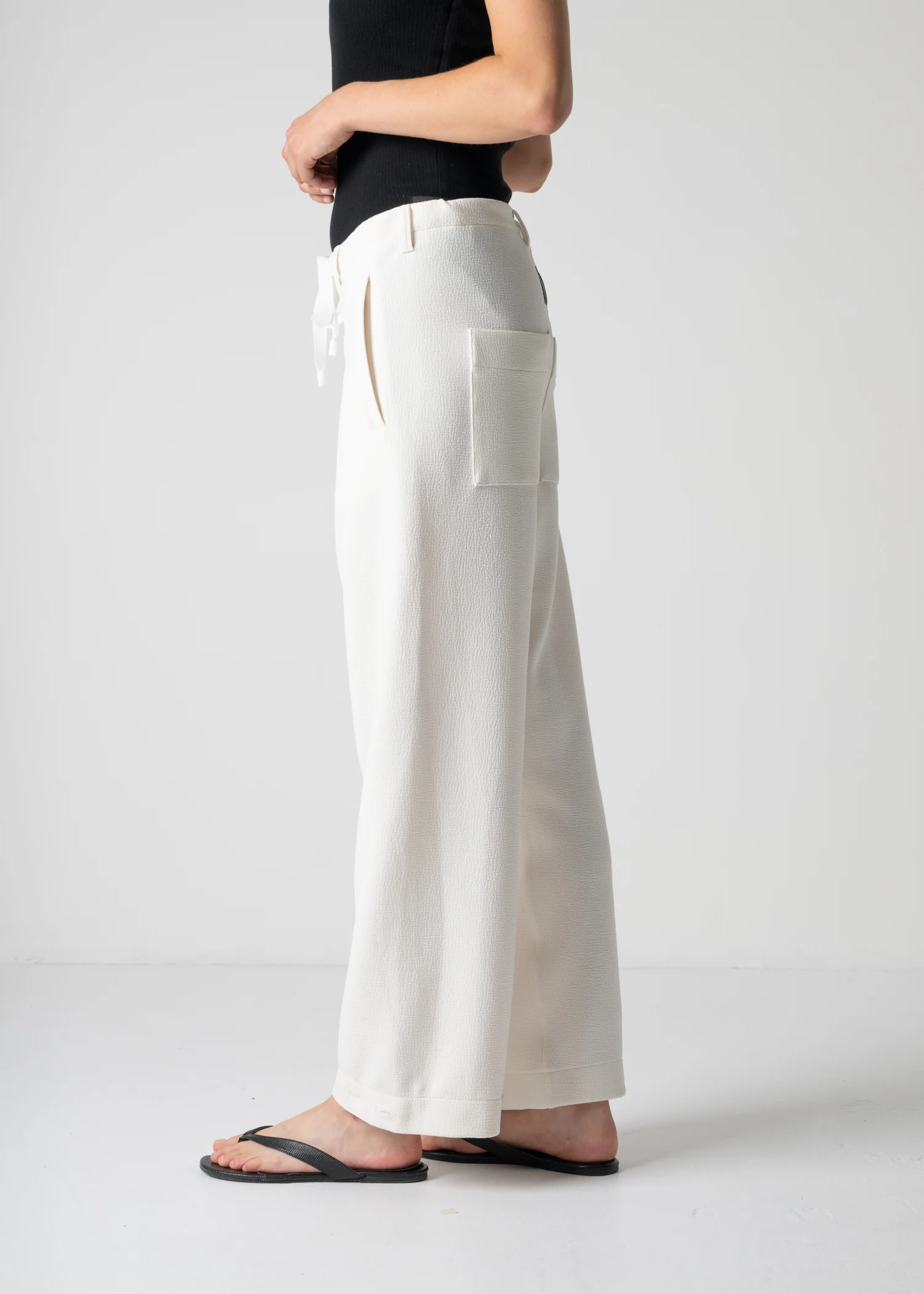 45 LANA TROUSERS / WRINKLE JERSEY - C12 - Image 5