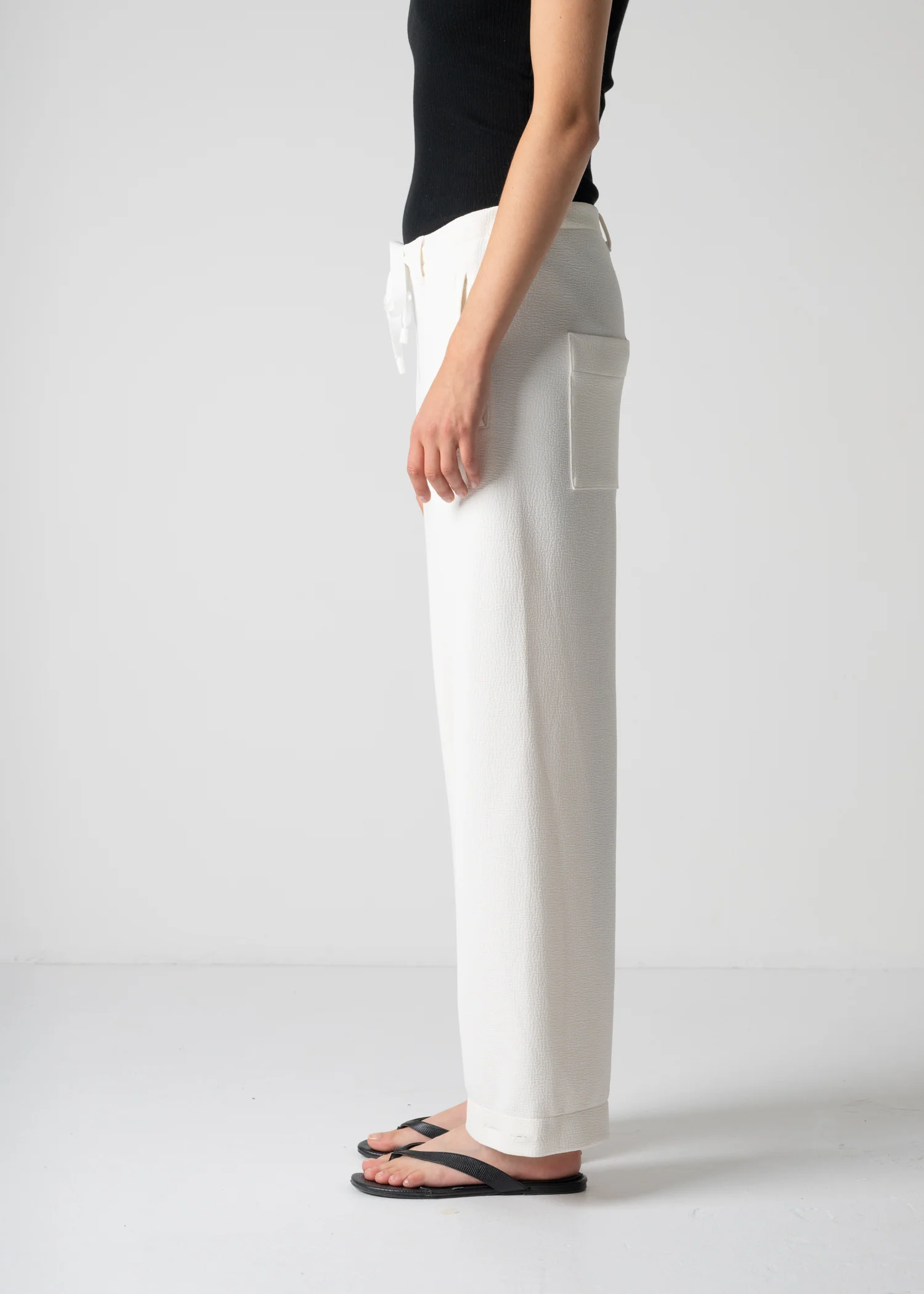 45 LANA TROUSERS / WRINKLE JERSEY - C12 - Image 6