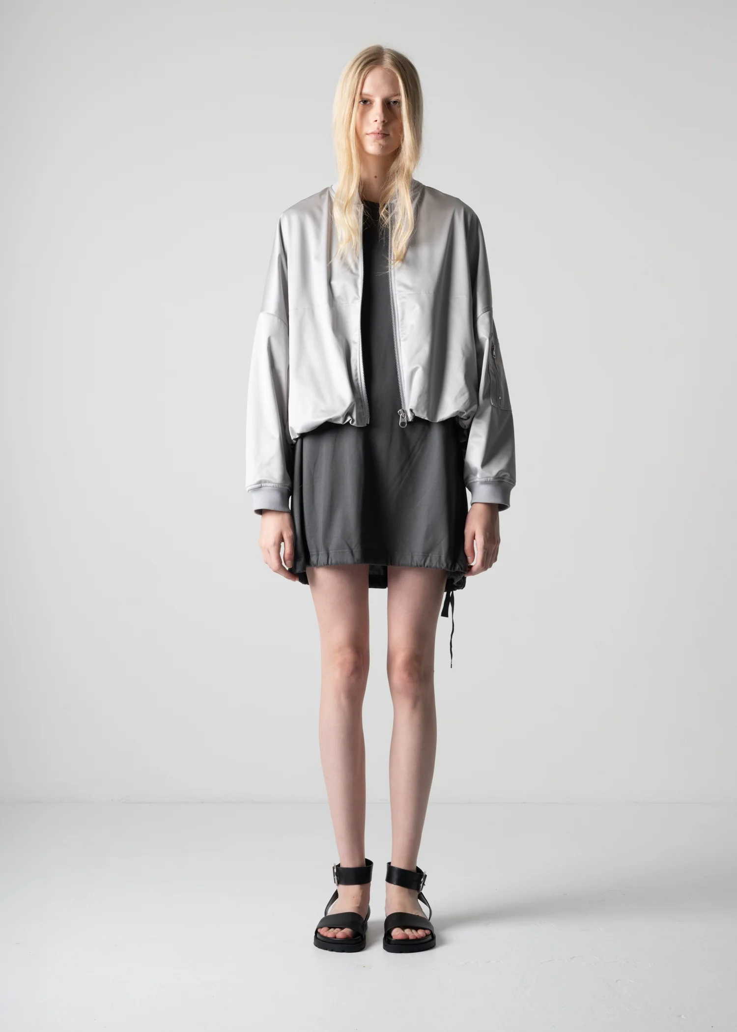 38 LANEY PUFFY MA-1 / SILKY SATIN JERSEY - C12 - Image 8