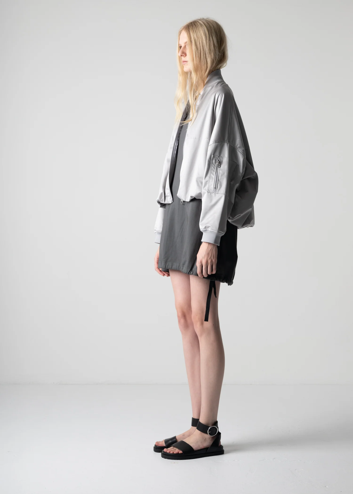 38 LANEY PUFFY MA-1 / SILKY SATIN JERSEY - C12 - Image 9