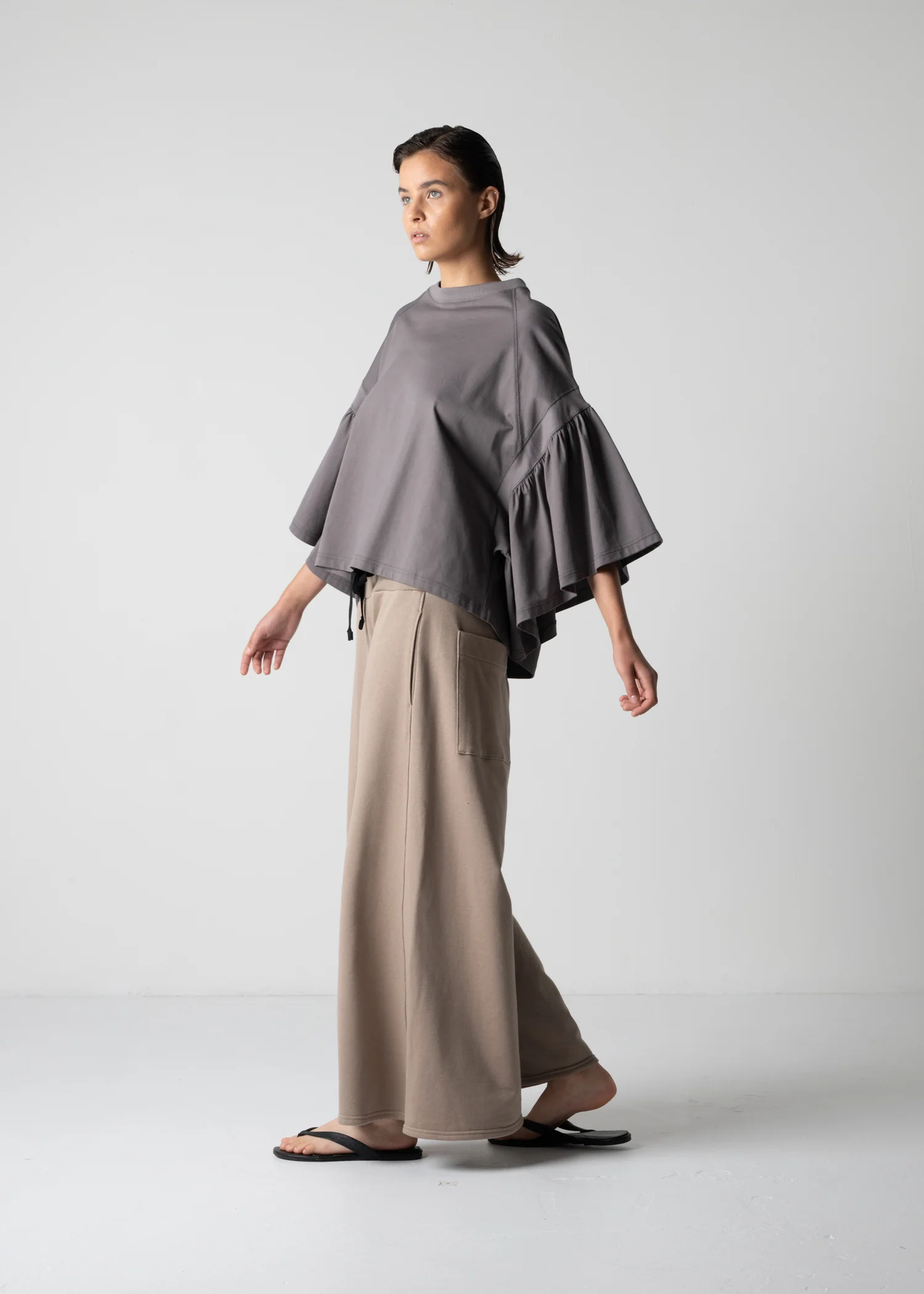 25 LAURA GATHERED SLV TOP / CRISP JERSEY - C12 - Image 15