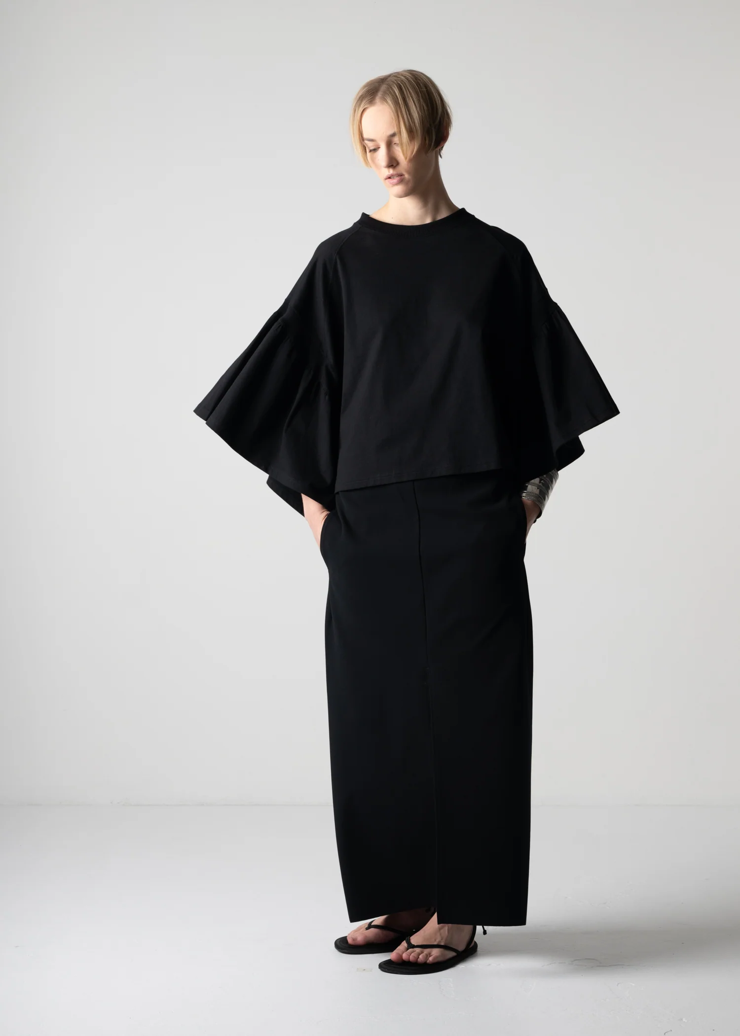 25 LAURA GATHERED SLV TOP / CRISP JERSEY - C12 - Image 19