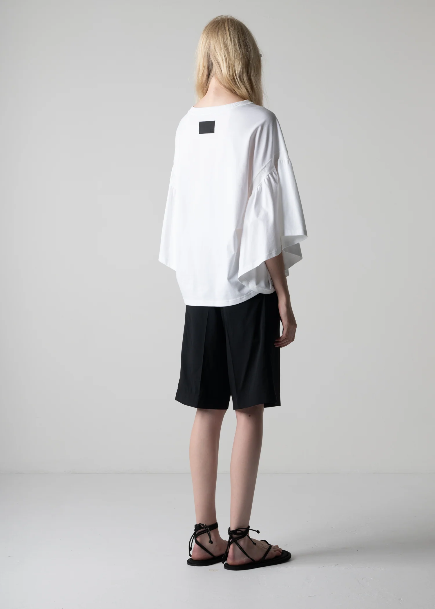25 LAURA GATHERED SLV TOP / CRISP JERSEY - C12 - Image 4
