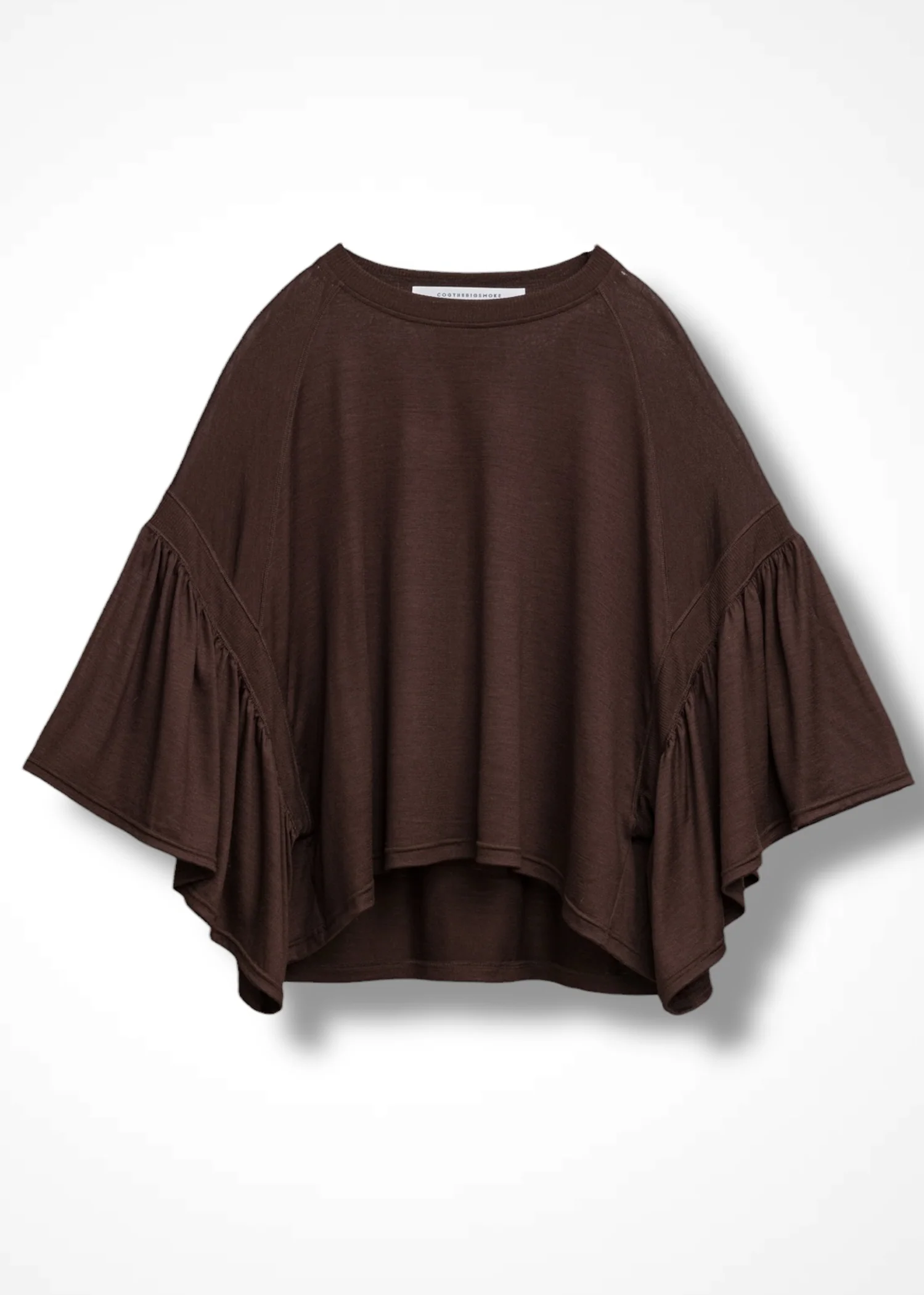 39 LAURA GATHERED SLV TOP / HIGH GAUGE PURE WOOL JERSEY - C13 - Image 21
