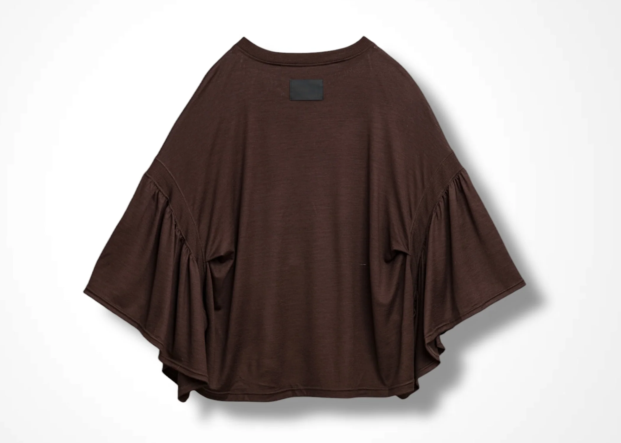 39 LAURA GATHERED SLV TOP / HIGH GAUGE PURE WOOL JERSEY - C13 - Image 24
