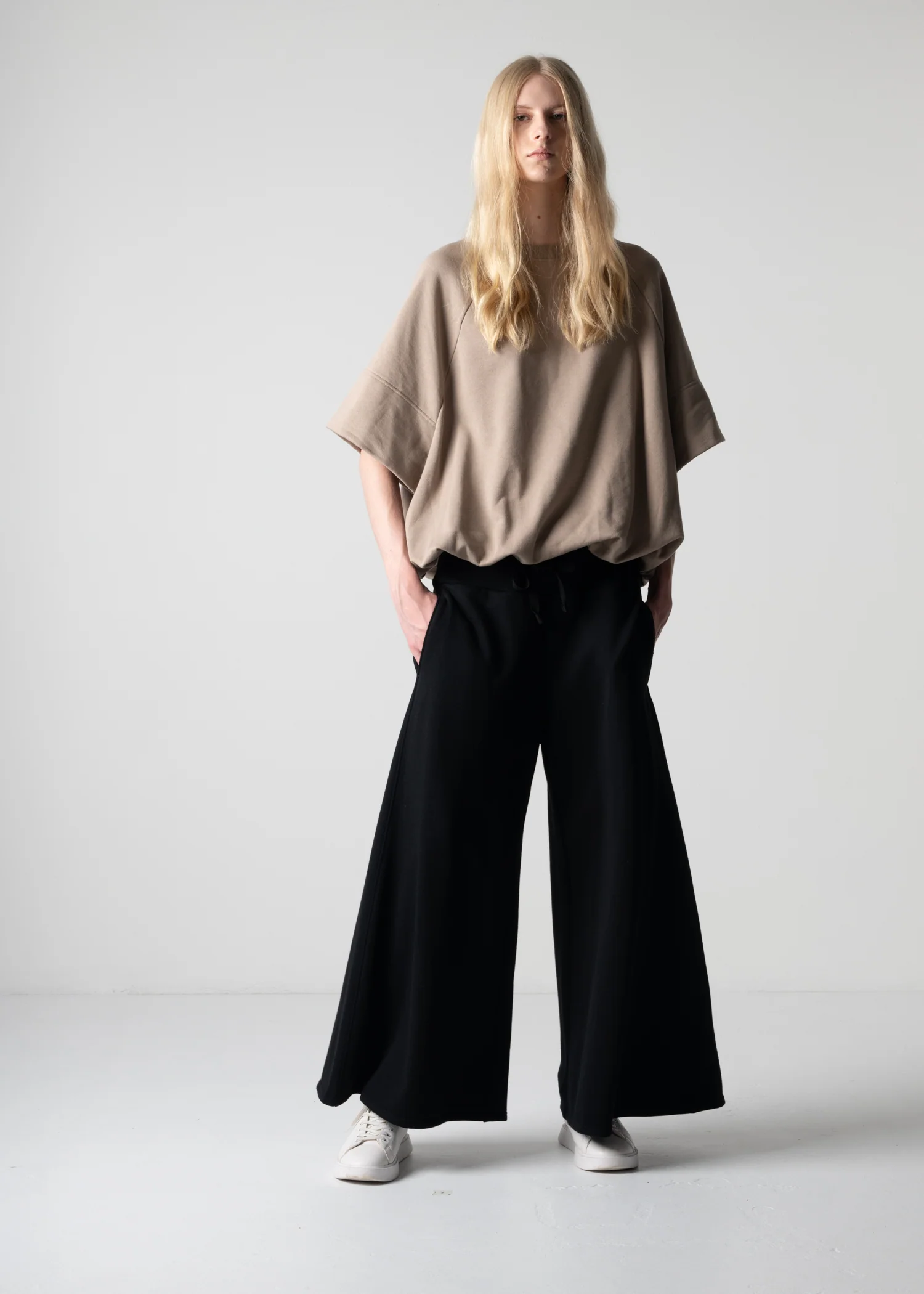 61 LAUREL PALAZZO TROUSERS / AEGEAN ORGANIC TERRY - C12 - Image 18