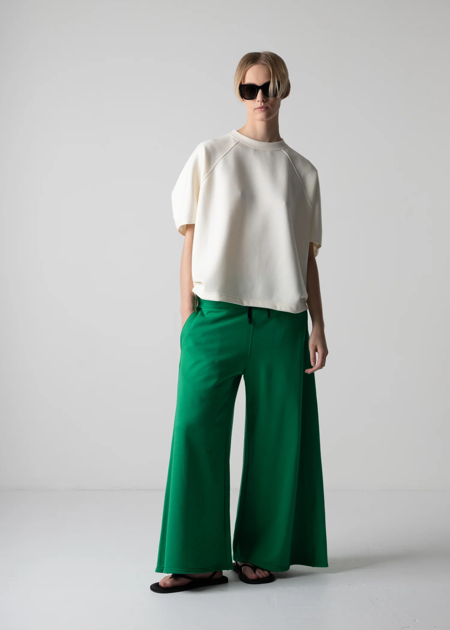 61 LAUREL PALAZZO TROUSERS / AEGEAN ORGANIC TERRY - C12 - Image 26