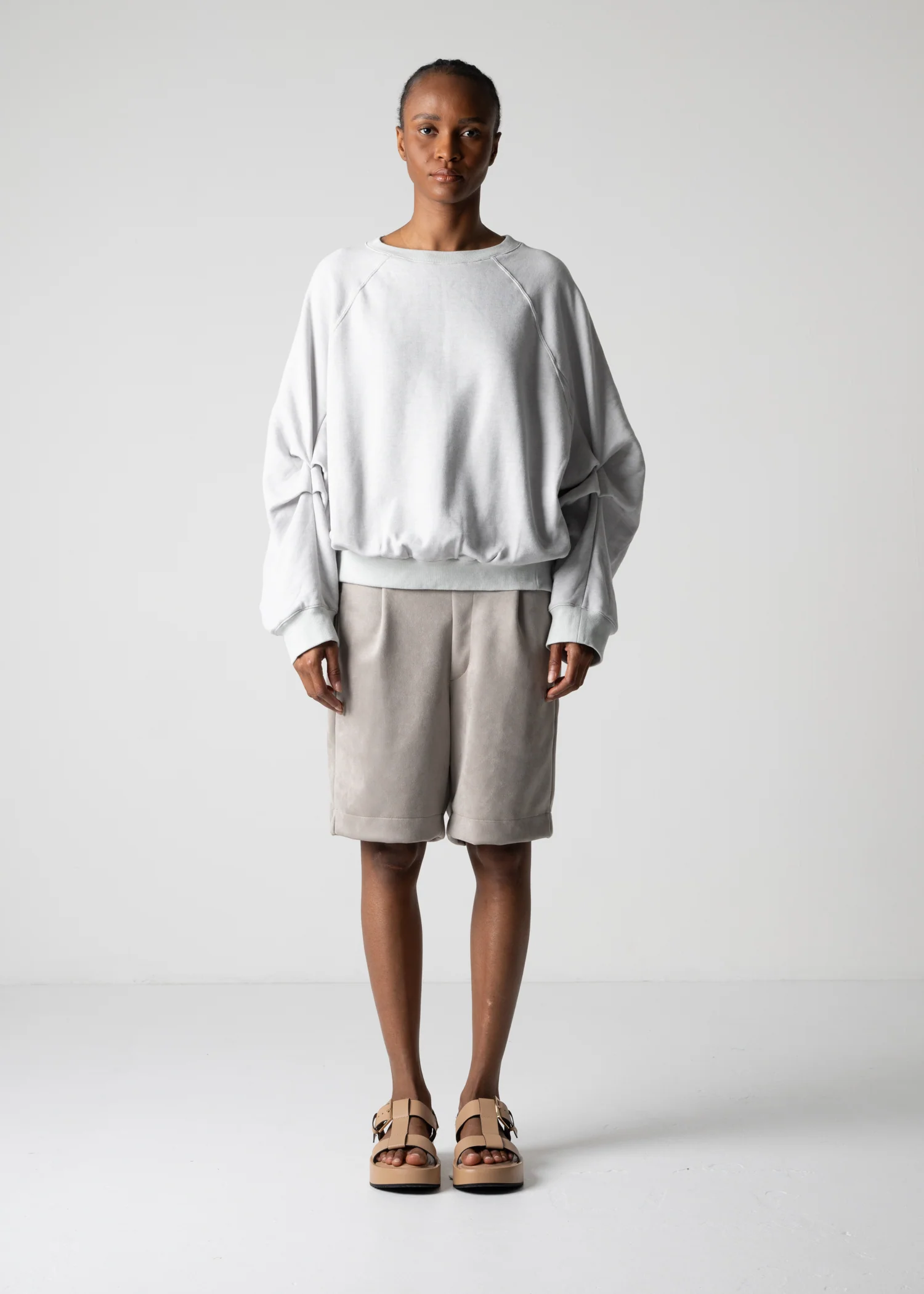 18 LEILA WIDE CUFF SWEAT SHIRT / HEAVY TERRY - C12 - Image 10