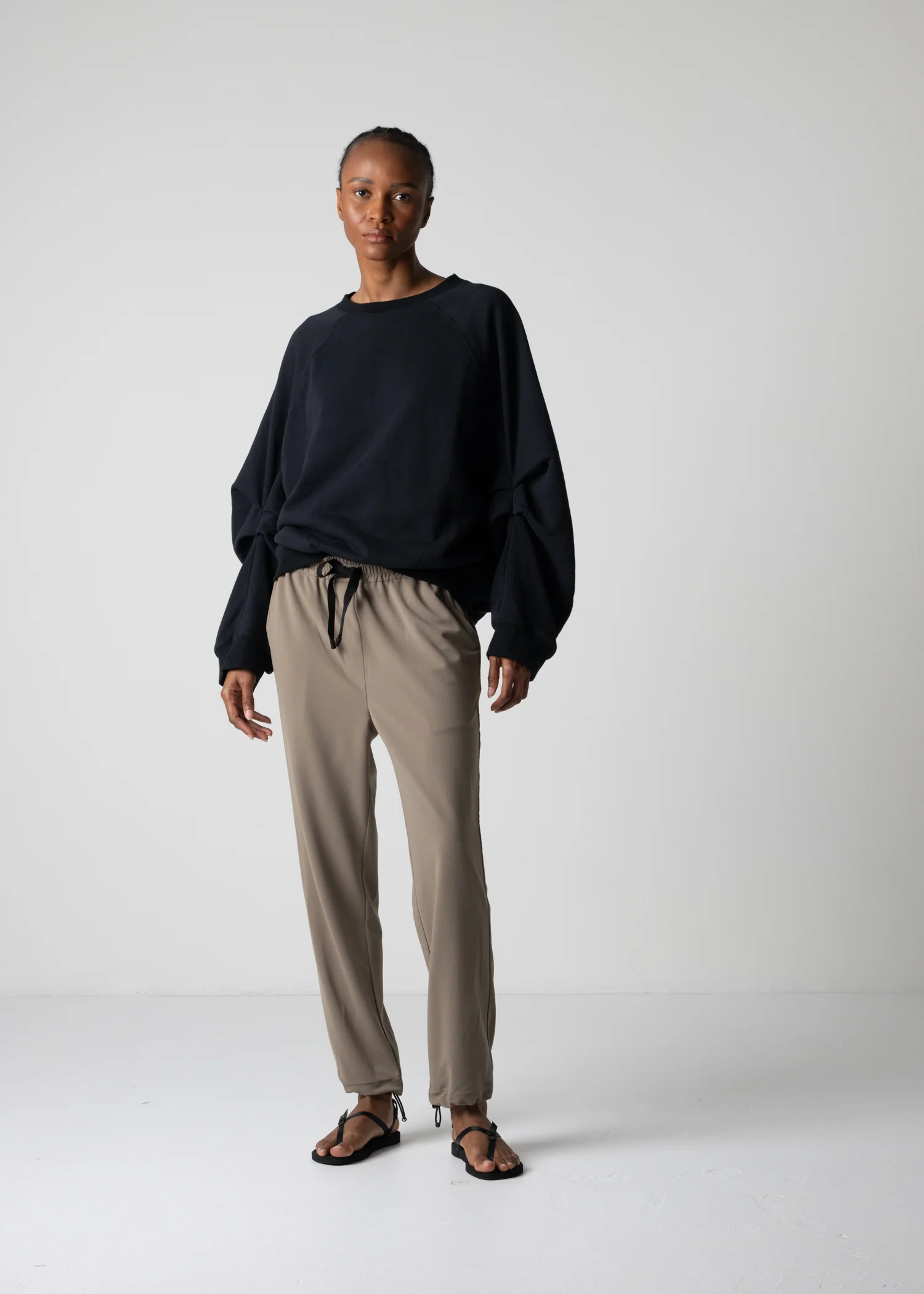 18 LEILA WIDE CUFF SWEAT SHIRT / HEAVY TERRY - C12 - Image 15