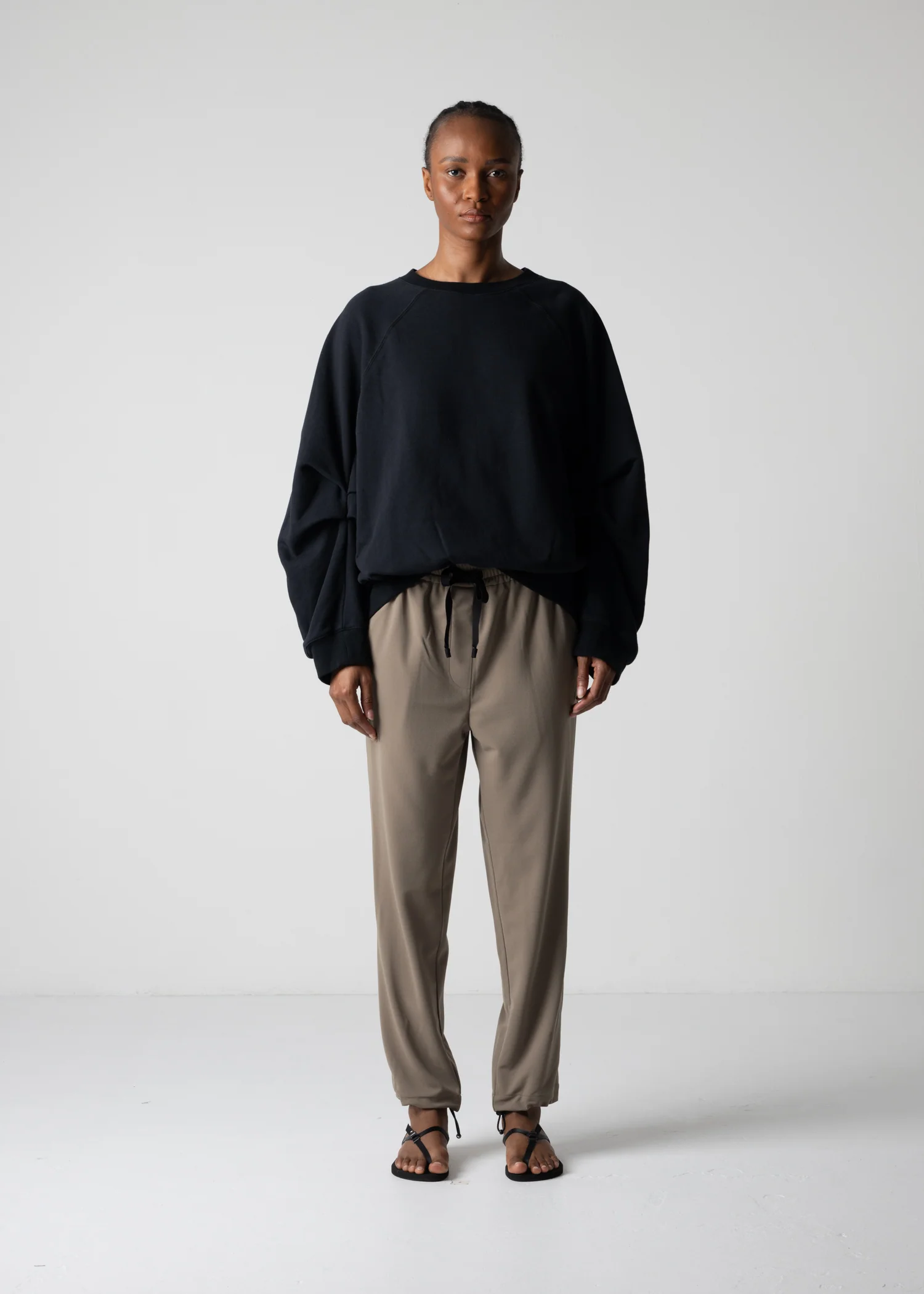 18 LEILA WIDE CUFF SWEAT SHIRT / HEAVY TERRY - C12 - Image 16