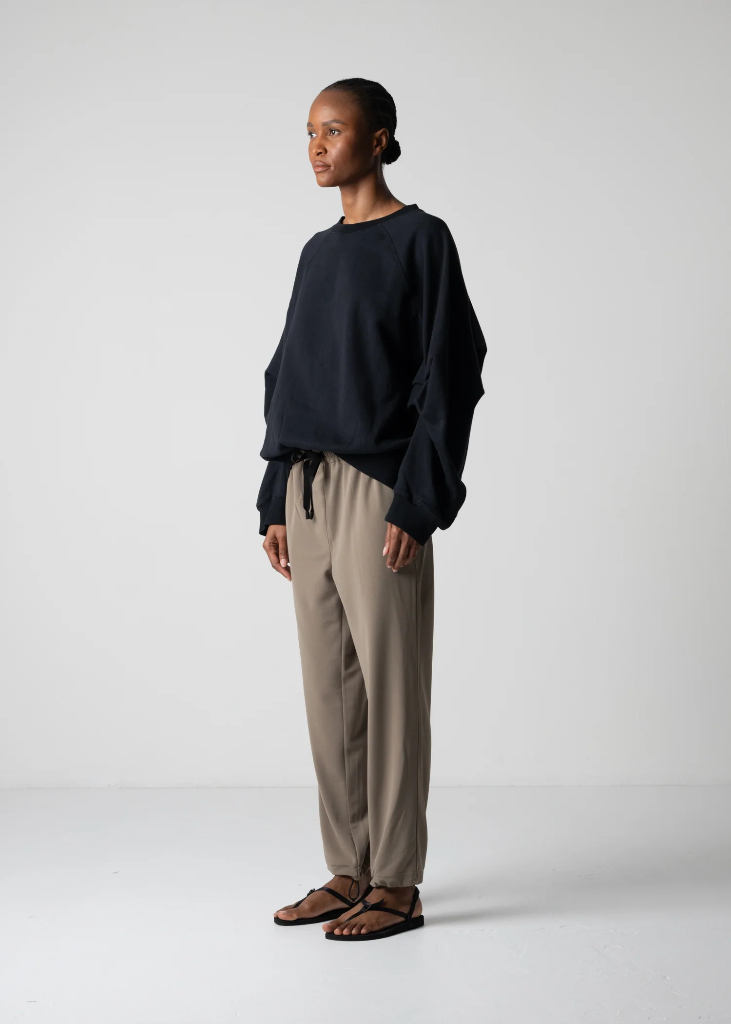 18 LEILA WIDE CUFF SWEAT SHIRT / HEAVY TERRY - C12 - Image 17