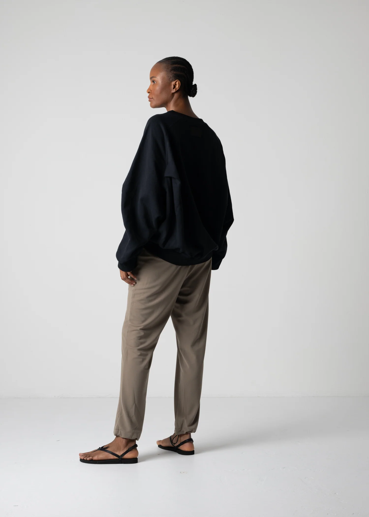 18 LEILA WIDE CUFF SWEAT SHIRT / HEAVY TERRY - C12 - Image 18