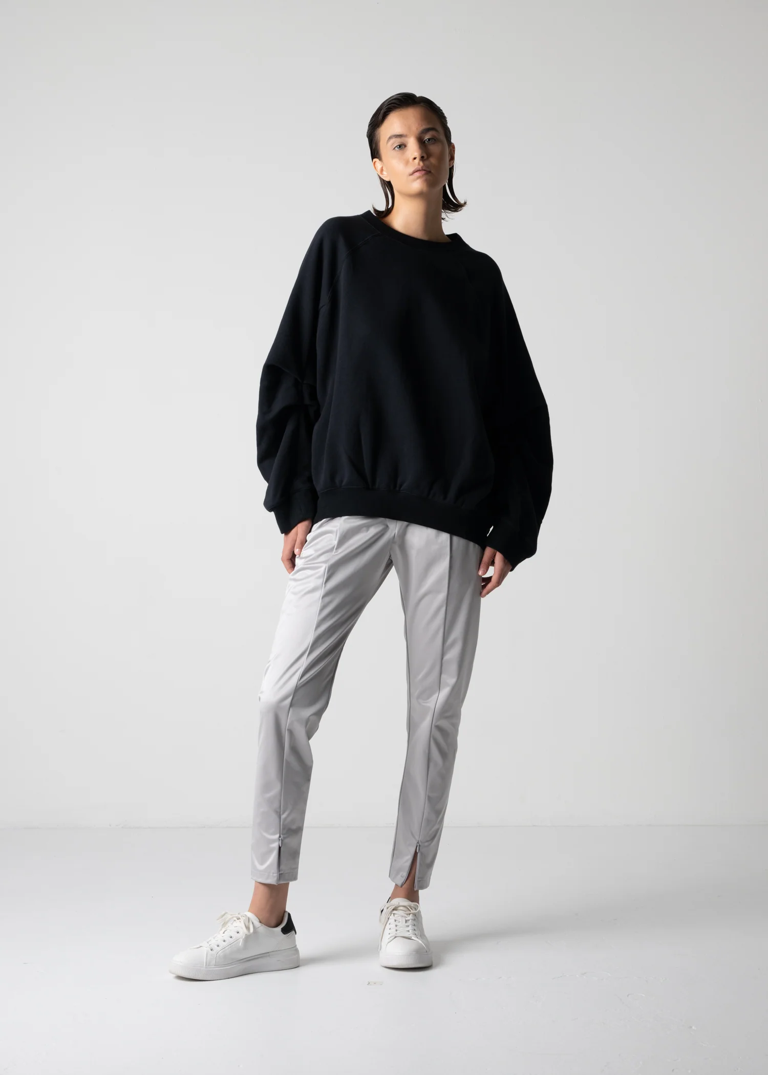 18 LEILA WIDE CUFF SWEAT SHIRT / HEAVY TERRY - C12 - Image 20