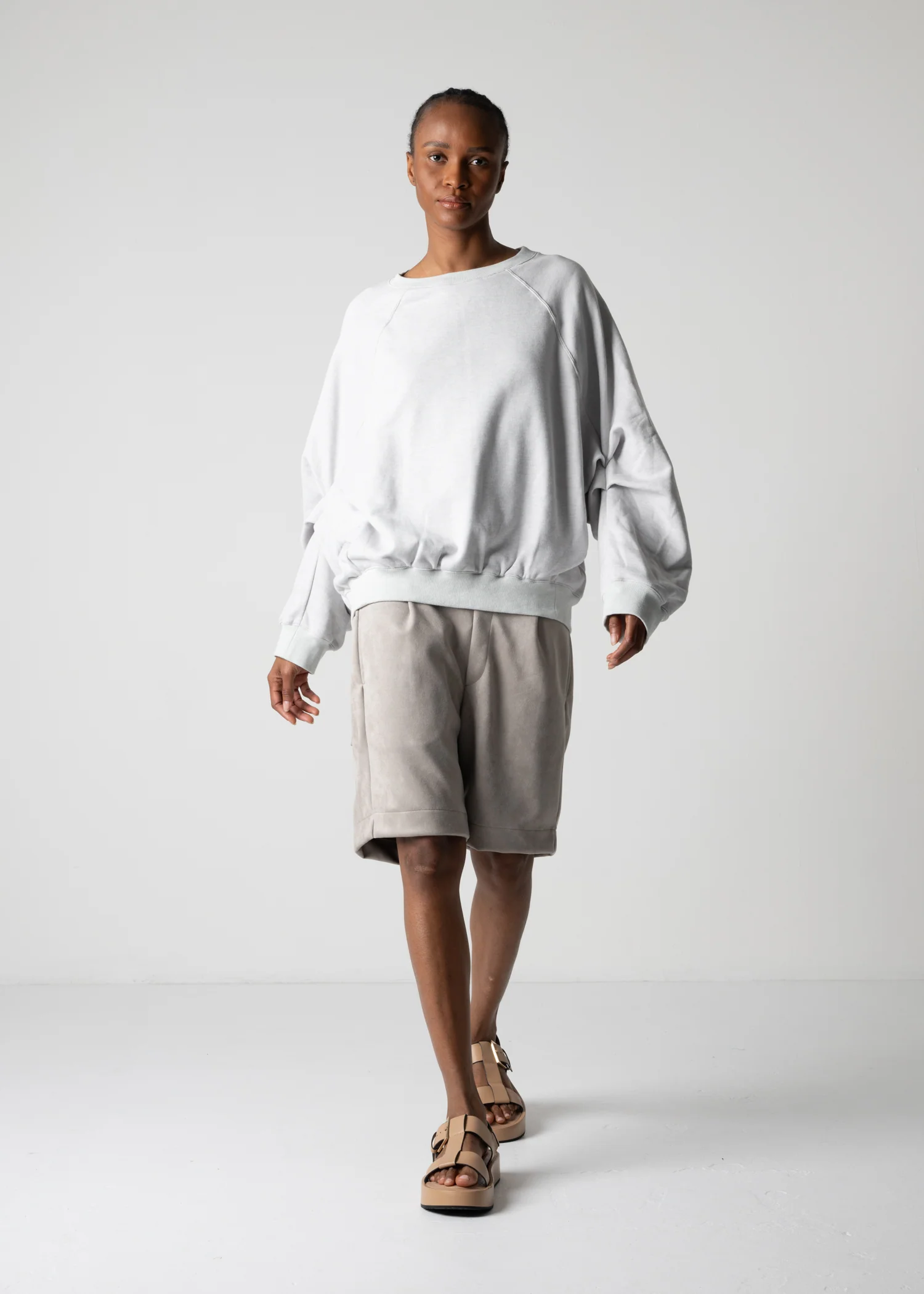 18 LEILA WIDE CUFF SWEAT SHIRT / HEAVY TERRY - C12 - Image 9