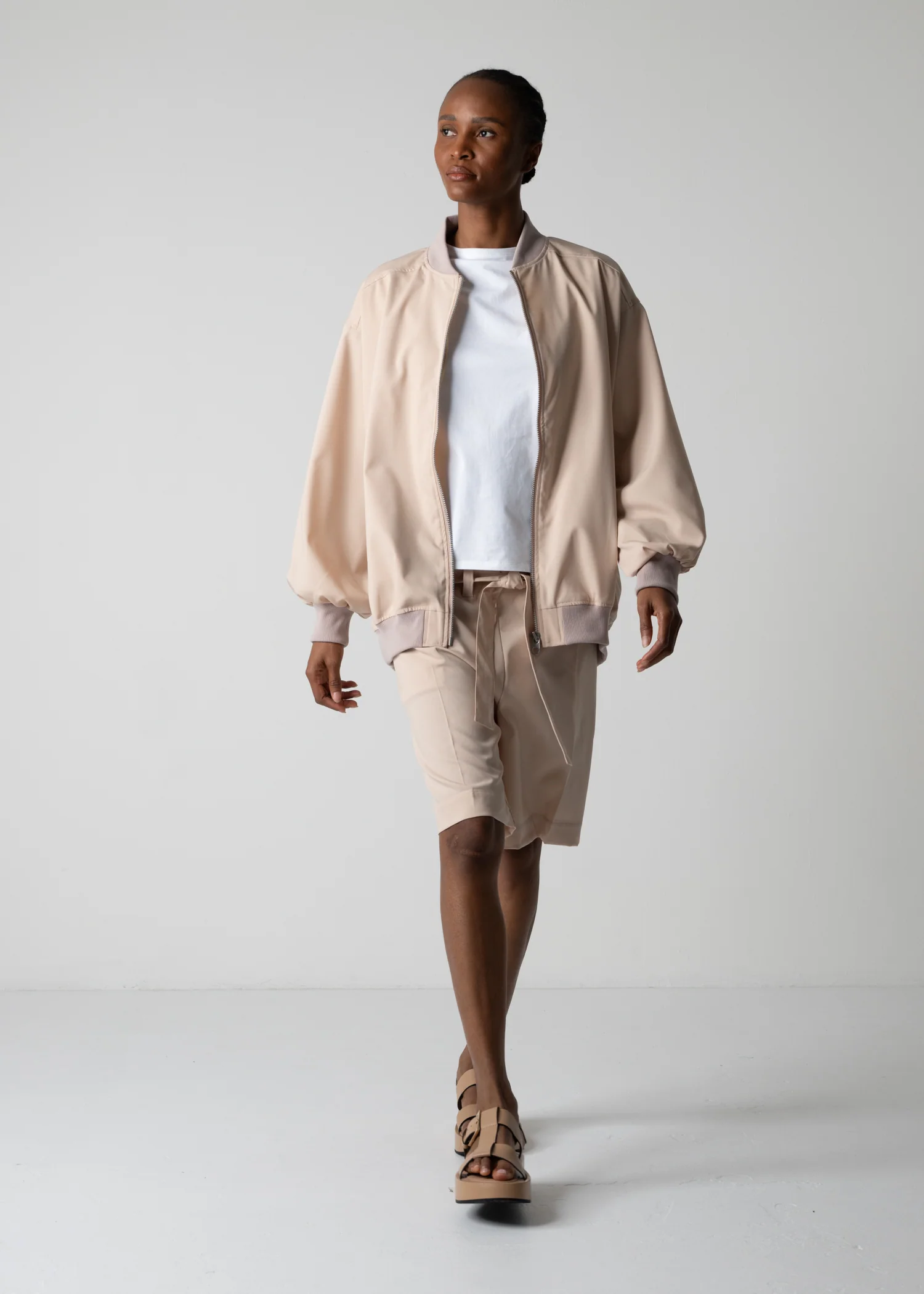 03 LESLIE OVERSIZED BLOUSON / RECYCLE TW TROPICAL - C12 - Image 8