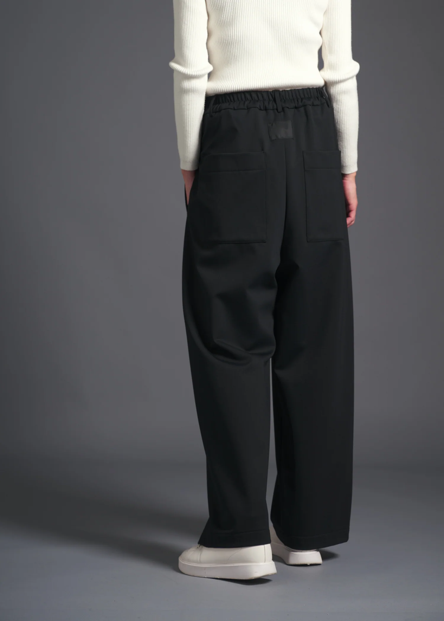 13 LUCY BAGGY TROUSERS / DOUBLE FACE SUITING - C13 - Image 3