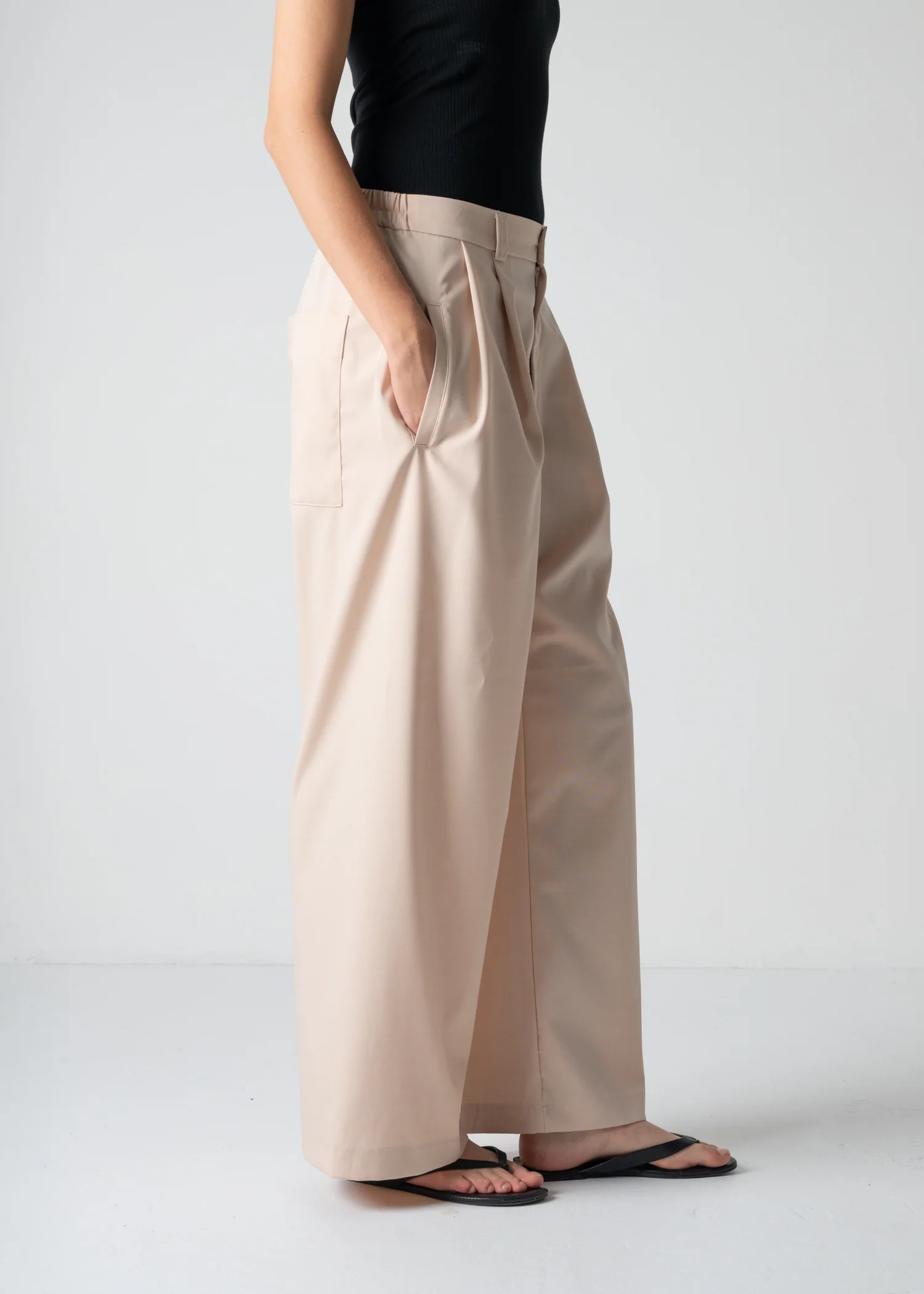 05 LUCY BAGGY TROUSERS / RECYCLE TW TROPICAL - C12 - Image 4