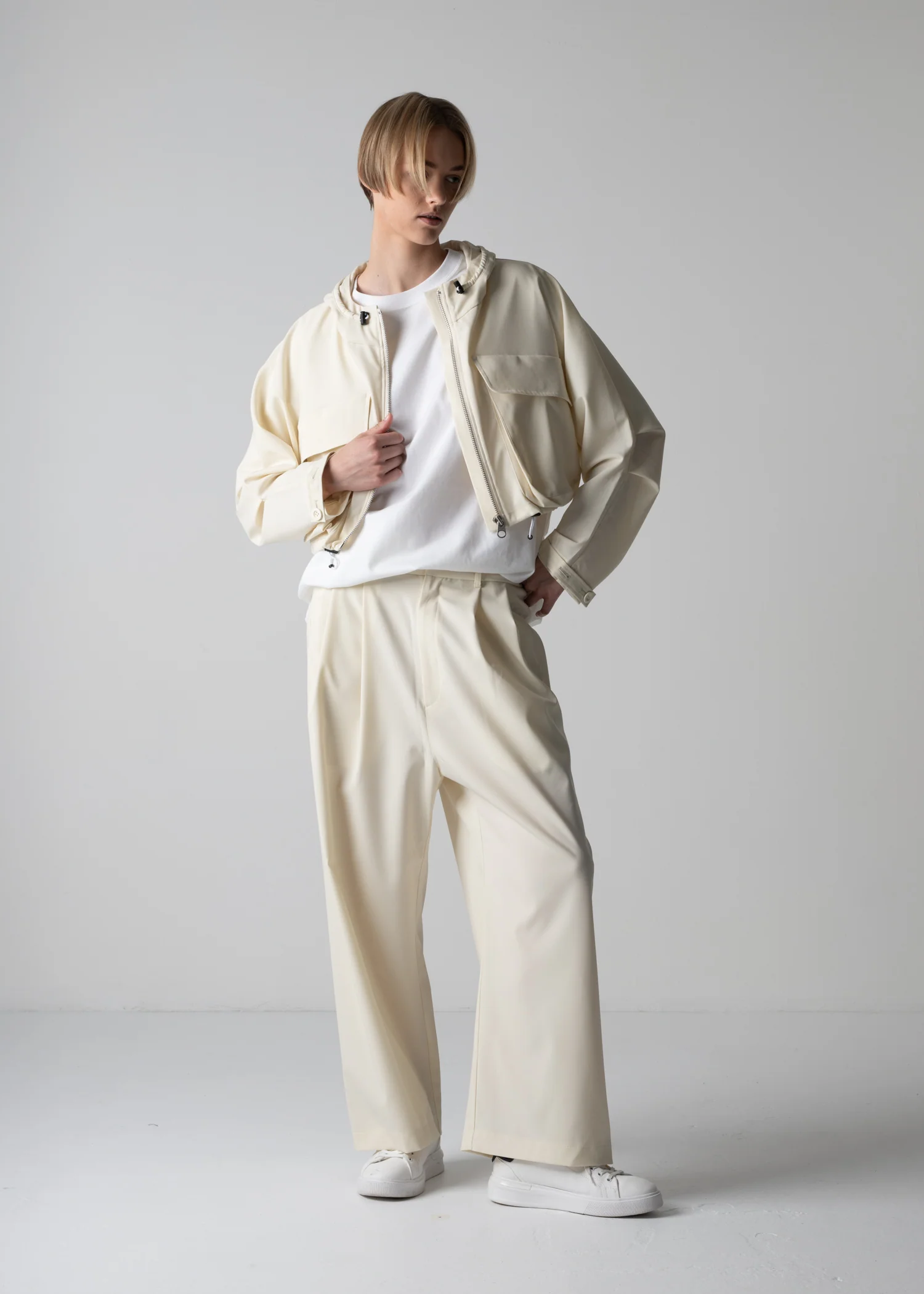 05 LUCY BAGGY TROUSERS / RECYCLE TW TROPICAL - C12 - Image 9