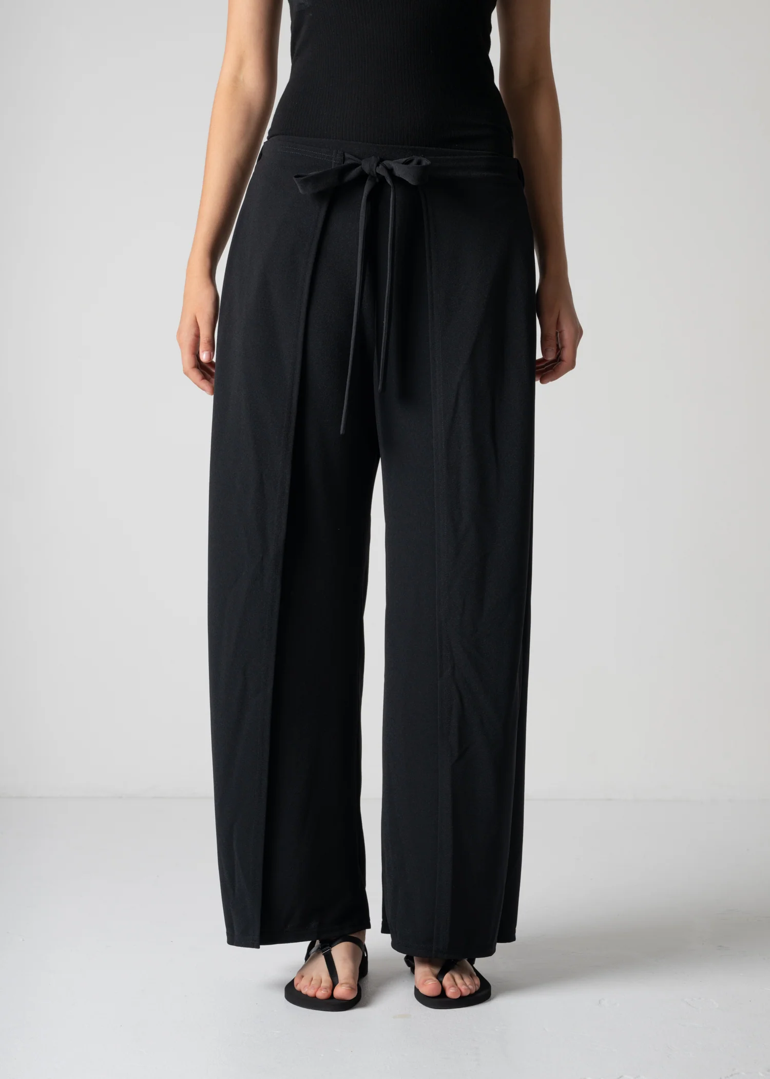 59 LUELLA WIDE-LEG WRAP TROUSERS / GEORGETTE JERSEY - C12 - Image 11