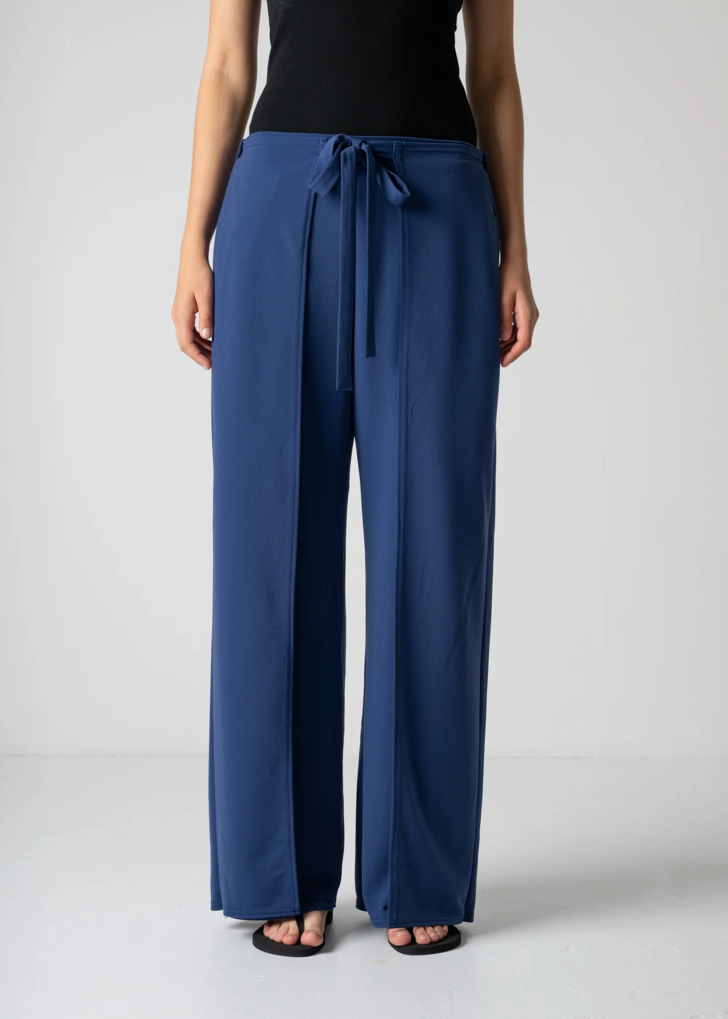 59 LUELLA WIDE-LEG WRAP TROUSERS / GEORGETTE JERSEY - C12 - Image 19
