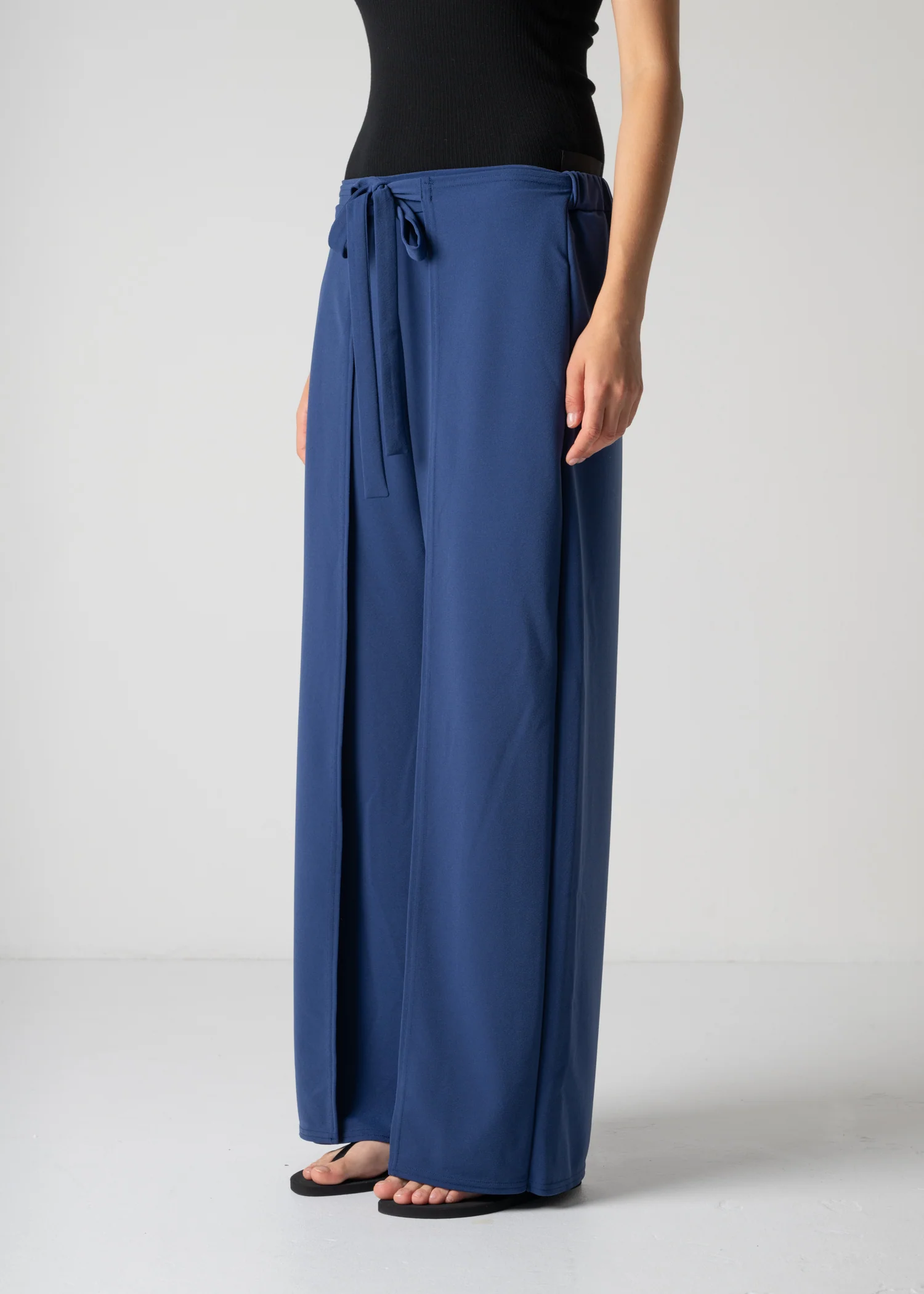 59 LUELLA WIDE-LEG WRAP TROUSERS / GEORGETTE JERSEY - C12 - Image 20