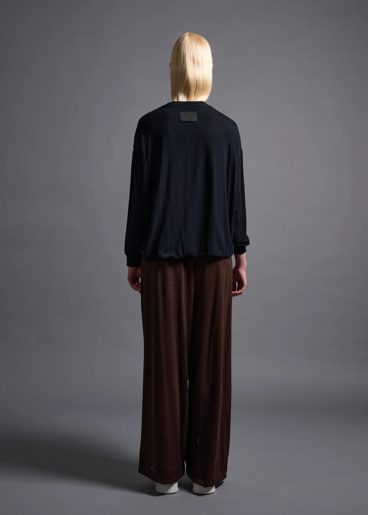 03 MACY NARROW SLV CREW NECK TOP / TENCEL CASHMERE PLAIN JERSEY - C13 - Image 7