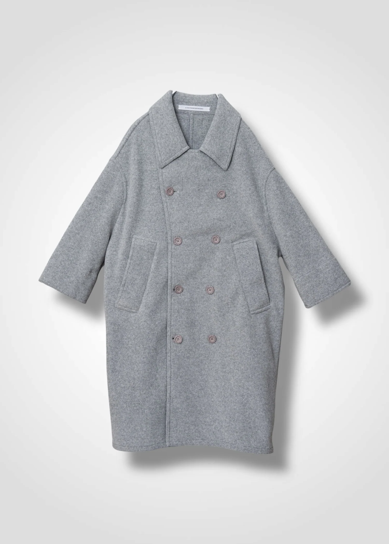 16 MARIE OVERSIZED COAT / WOOL MIX SHAGGY DOUBLE FACE - C13 - Image 9