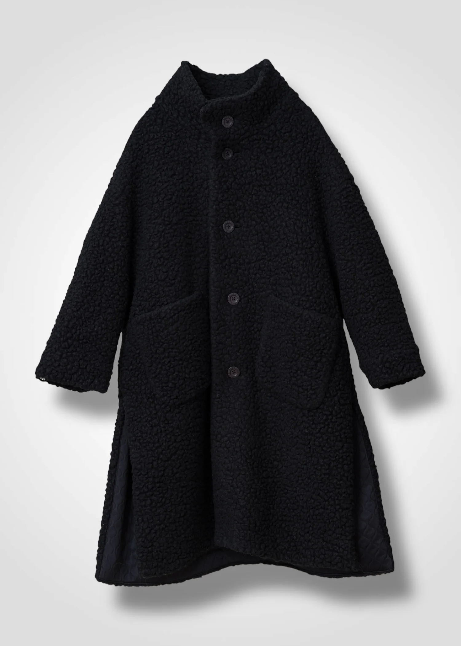 57 MARILYN COAT / WOOL AIRY LIGHT BOUCLE JERSEY - C13 - Image 5
