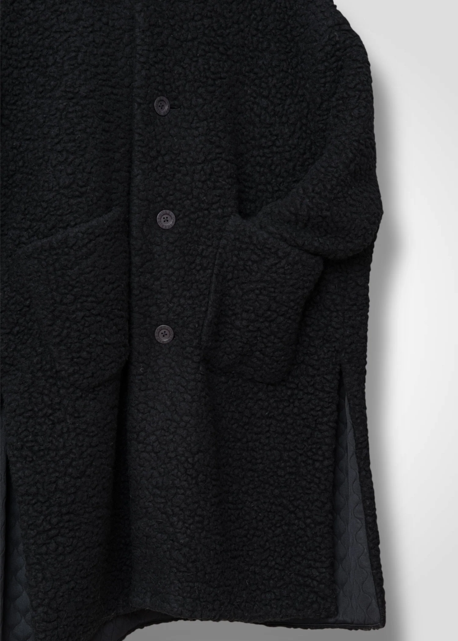 57 MARILYN COAT / WOOL AIRY LIGHT BOUCLE JERSEY - C13 - Image 7