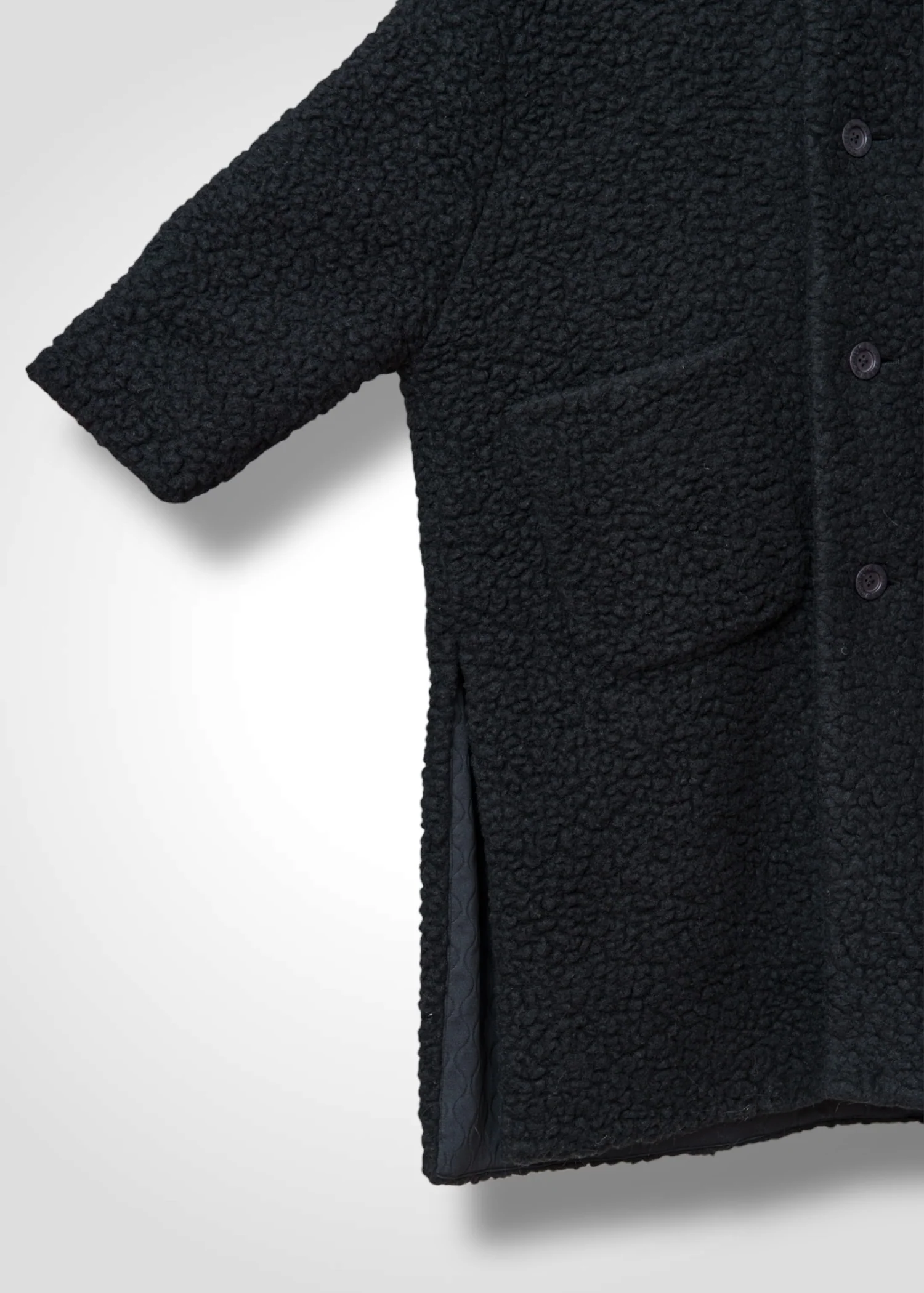 57 MARILYN COAT / WOOL AIRY LIGHT BOUCLE JERSEY - C13 - Image 8