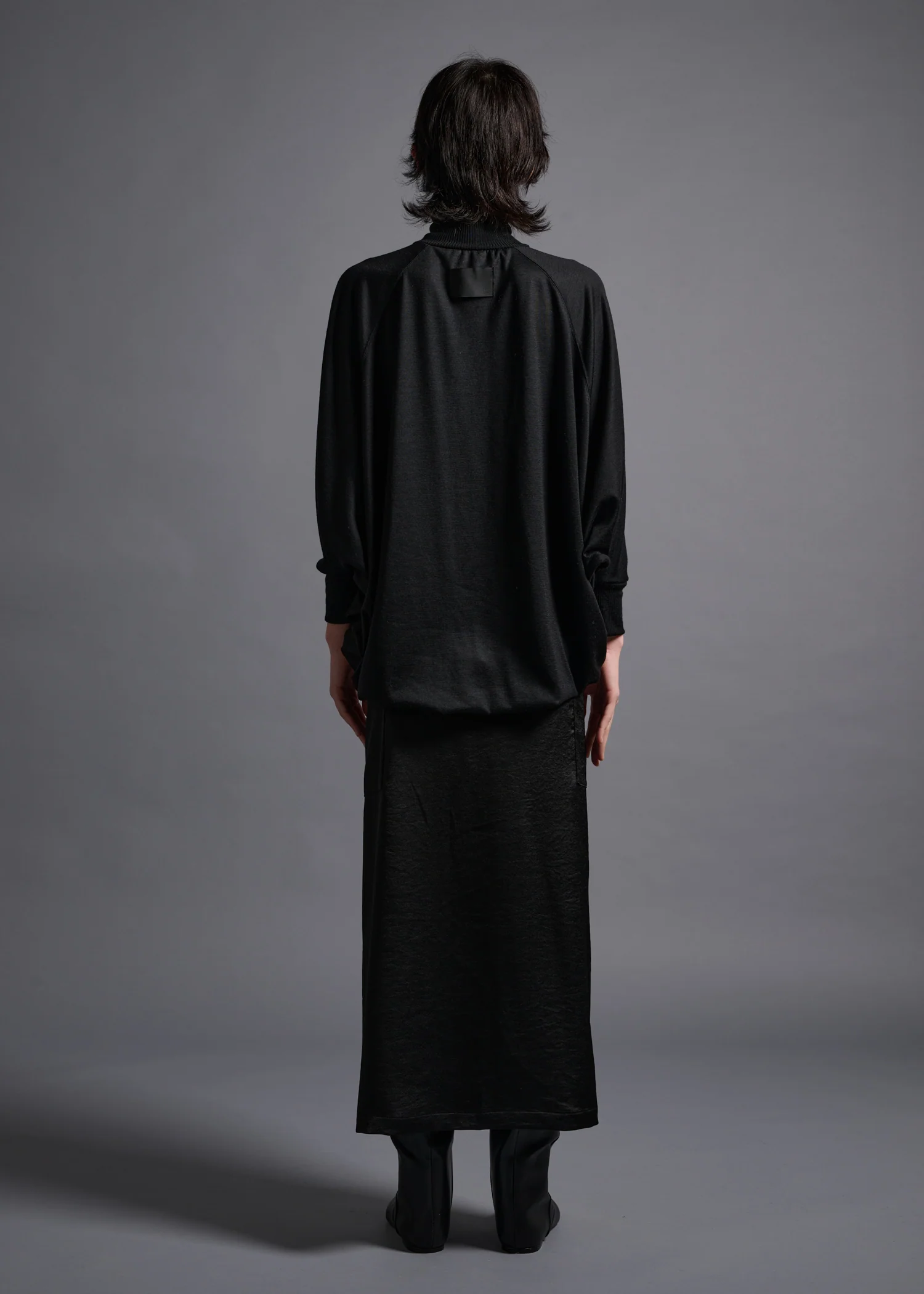 38 MATILDA POLLO NECK ABANICOS TOP / HIGH GAUGE PURE WOOL JERSEY - C13 - Image 14