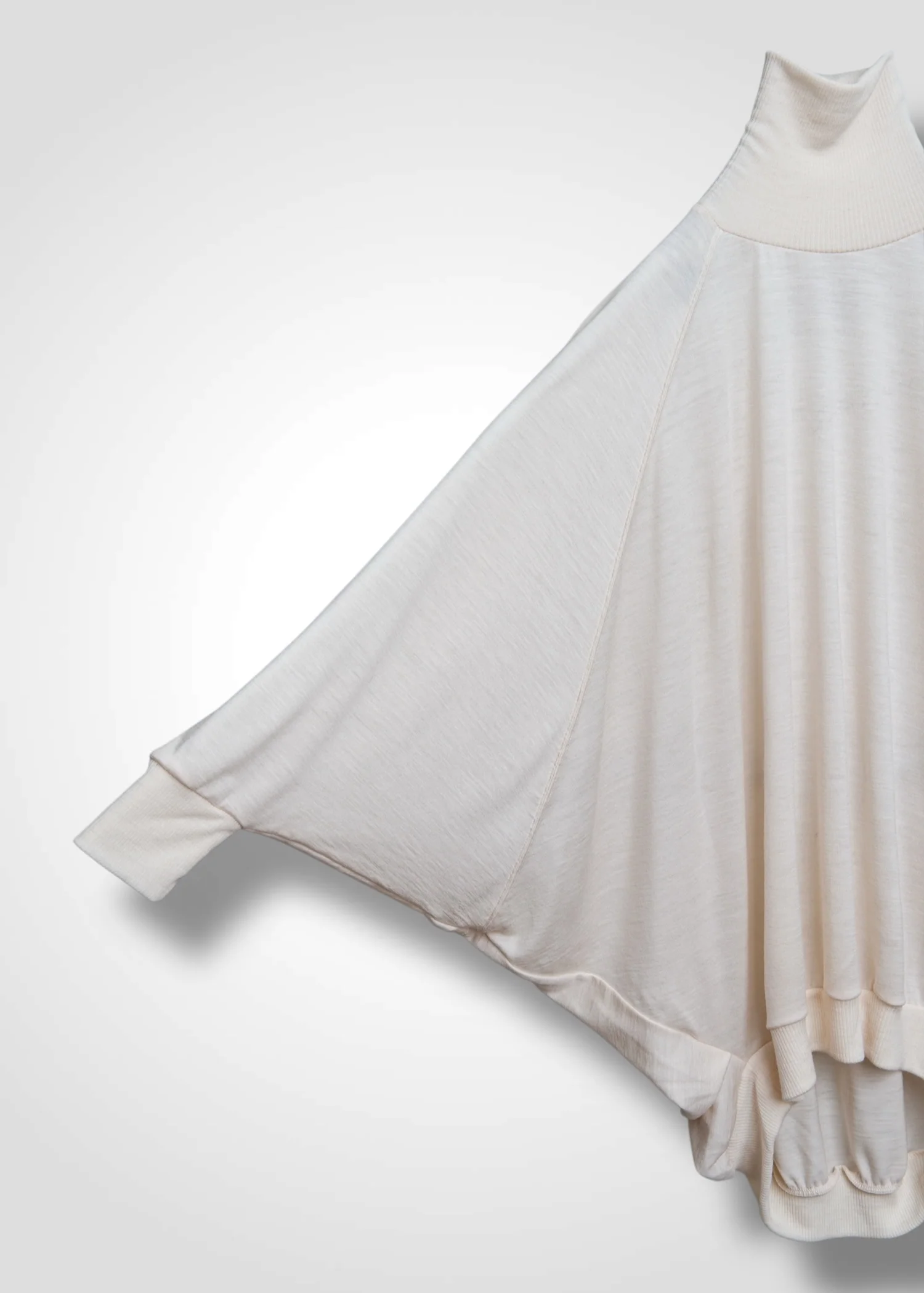 38 MATILDA POLLO NECK ABANICOS TOP / HIGH GAUGE PURE WOOL JERSEY - C13 - Image 22