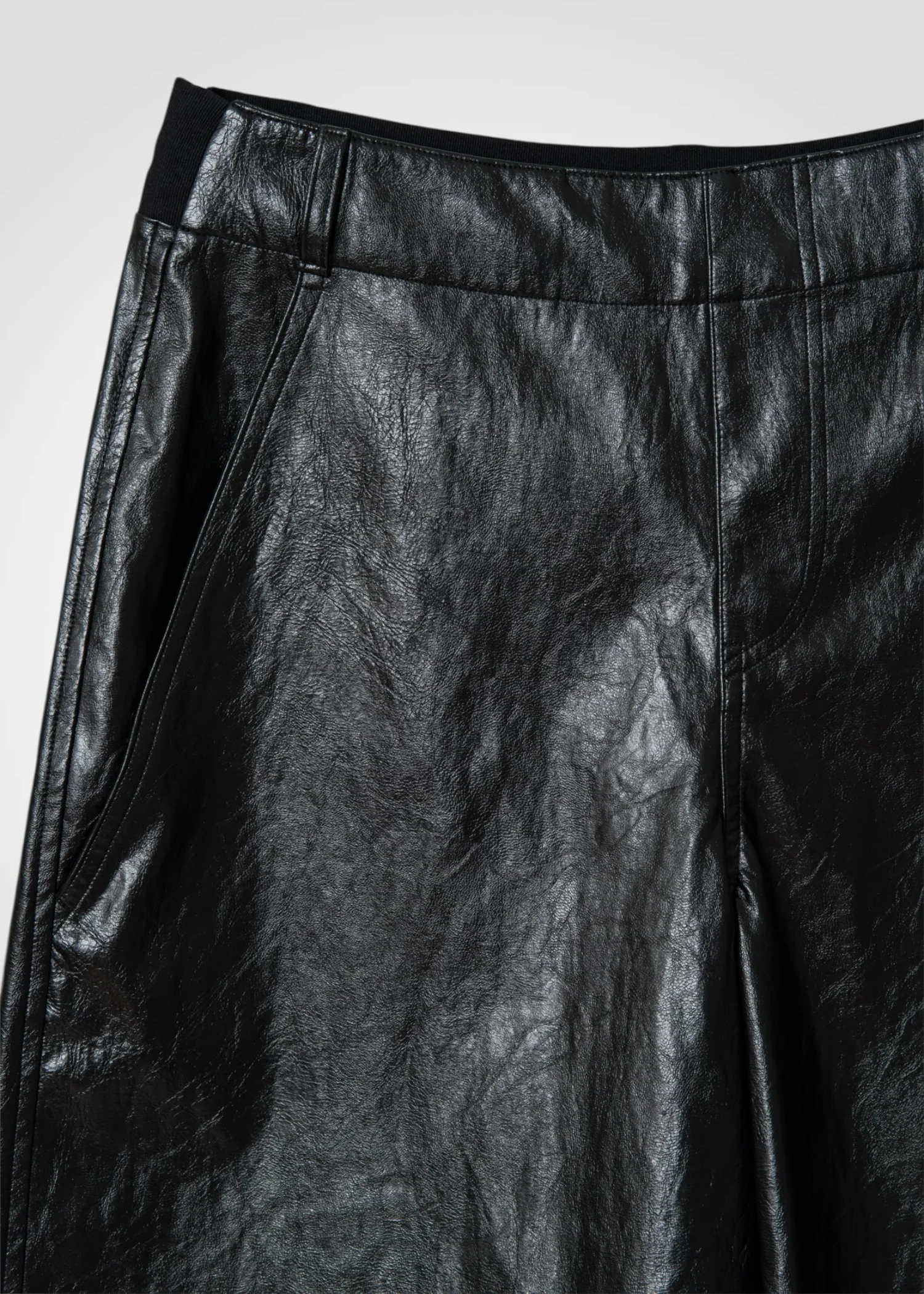20 MAYA CULOTTES / VINTAGE-LOOK ITALIAN VEGAN LEATHER - C13 - Image 11