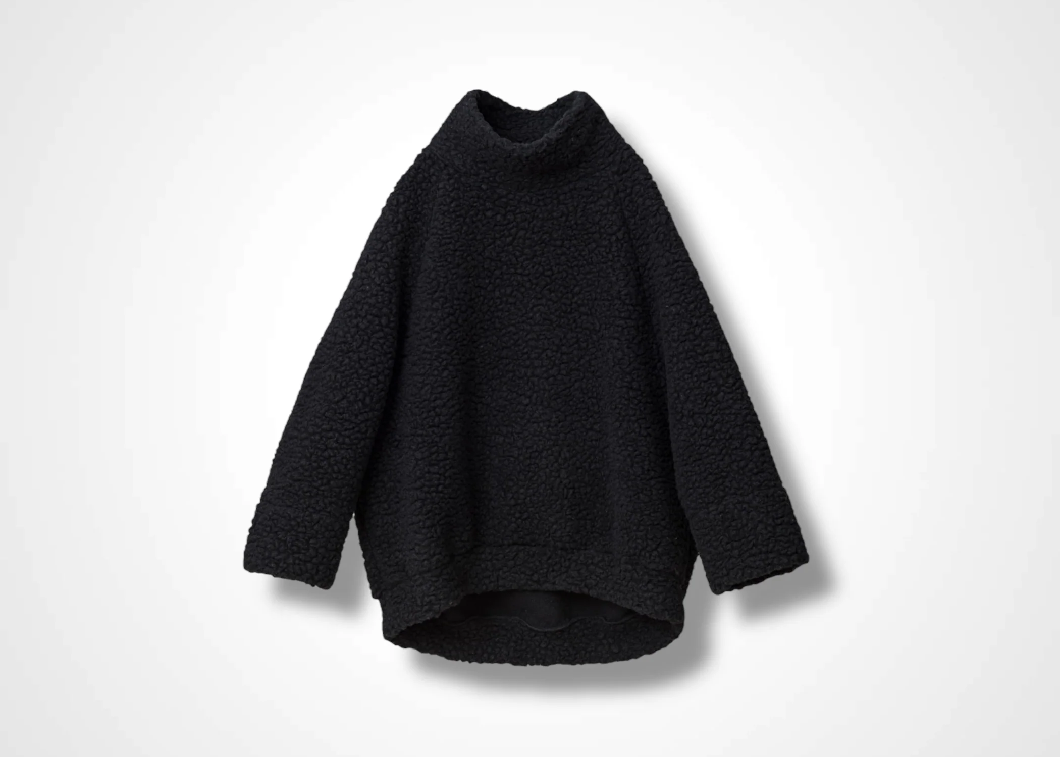 58 MEGAN HIGH NECK TOP / WOOL AIRY LIGHT BOUCLE JERSEY - C13 - Image 5