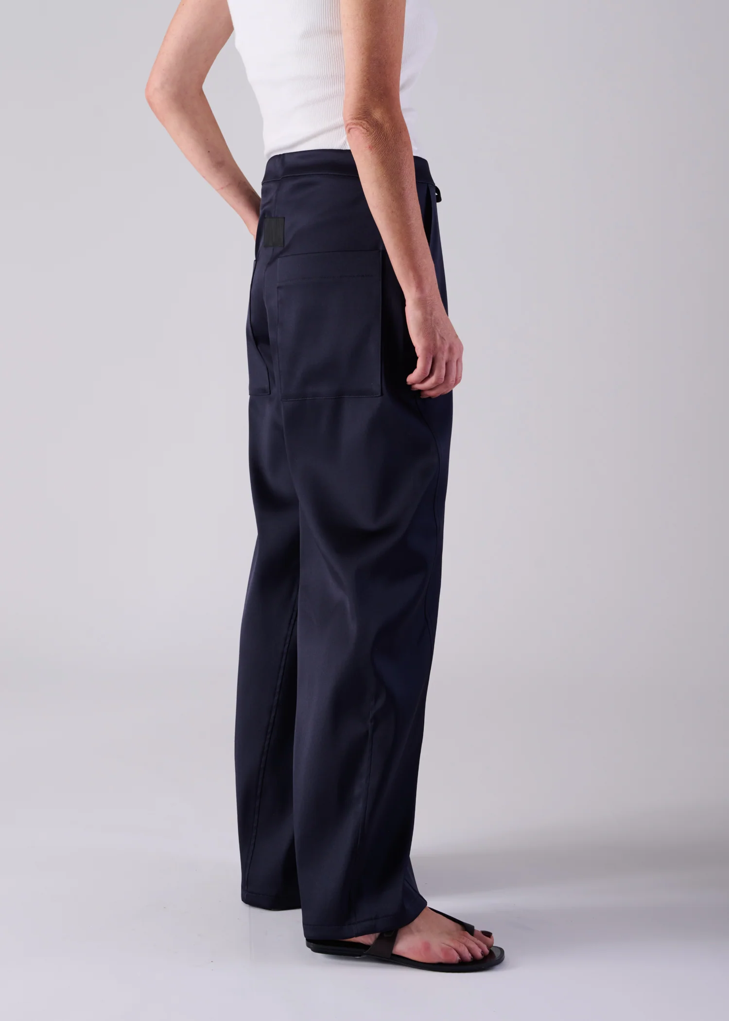 47 MERCY BARREL TROUSERS / DUCHESS SATIN STRETCH - C14 - Image 11