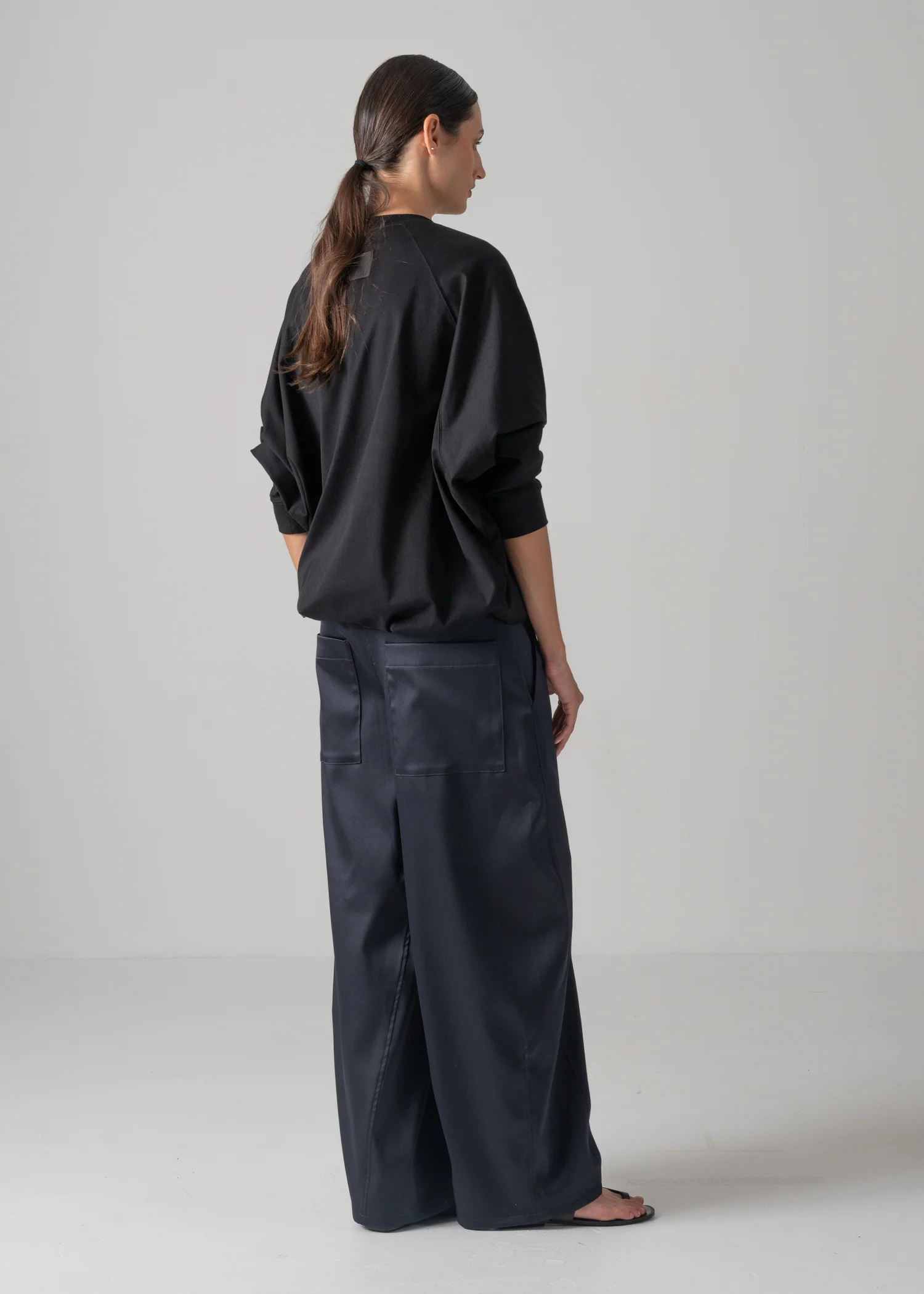 47 MERCY BARREL TROUSERS / DUCHESS SATIN STRETCH - C14 - Image 14