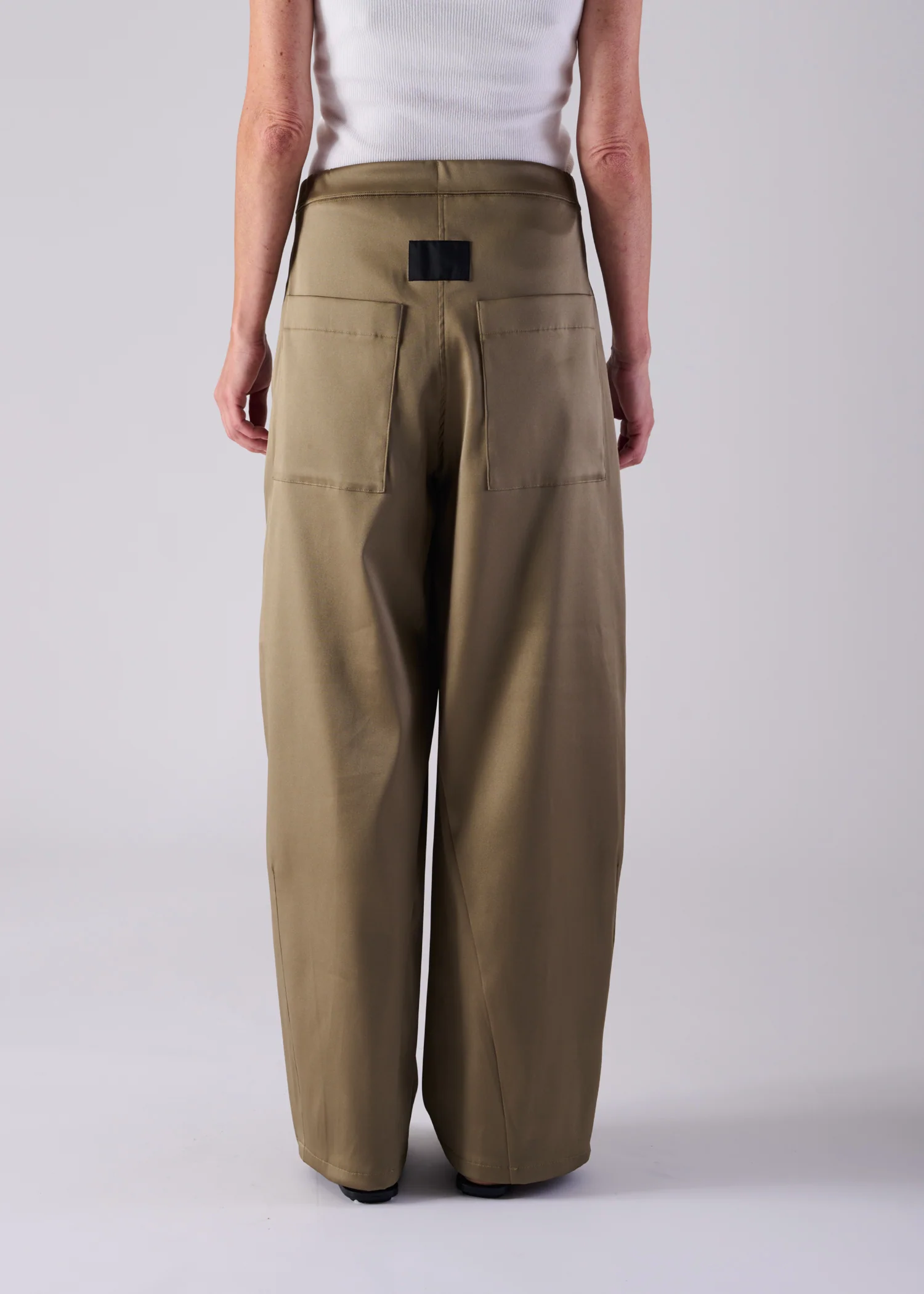 47 MERCY BARREL TROUSERS / DUCHESS SATIN STRETCH - C14 - Image 3
